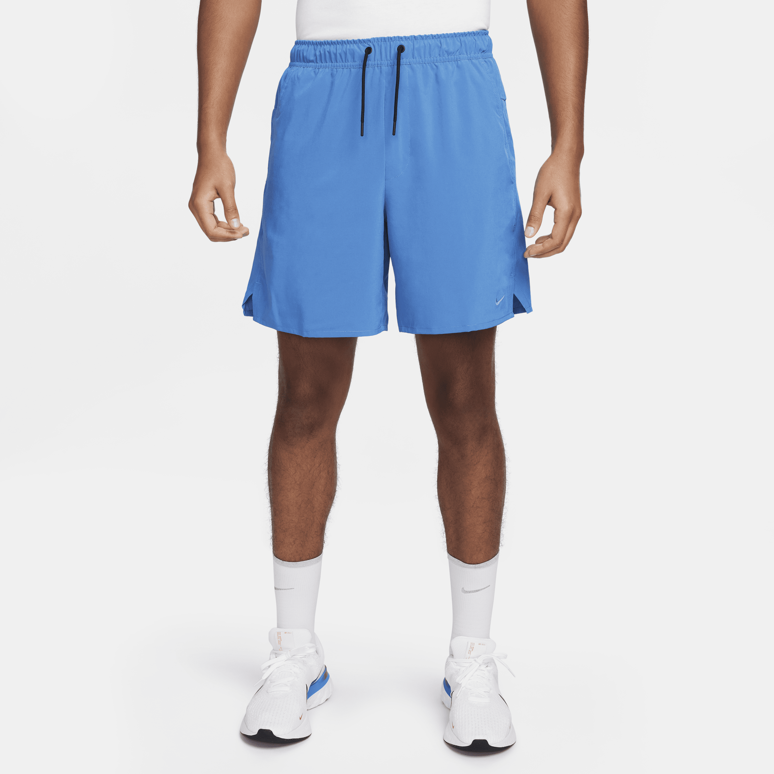 Nike Unlimited multifunctionele niet-gevoerde herenshorts met Dri-FIT (18 cm) Blauw