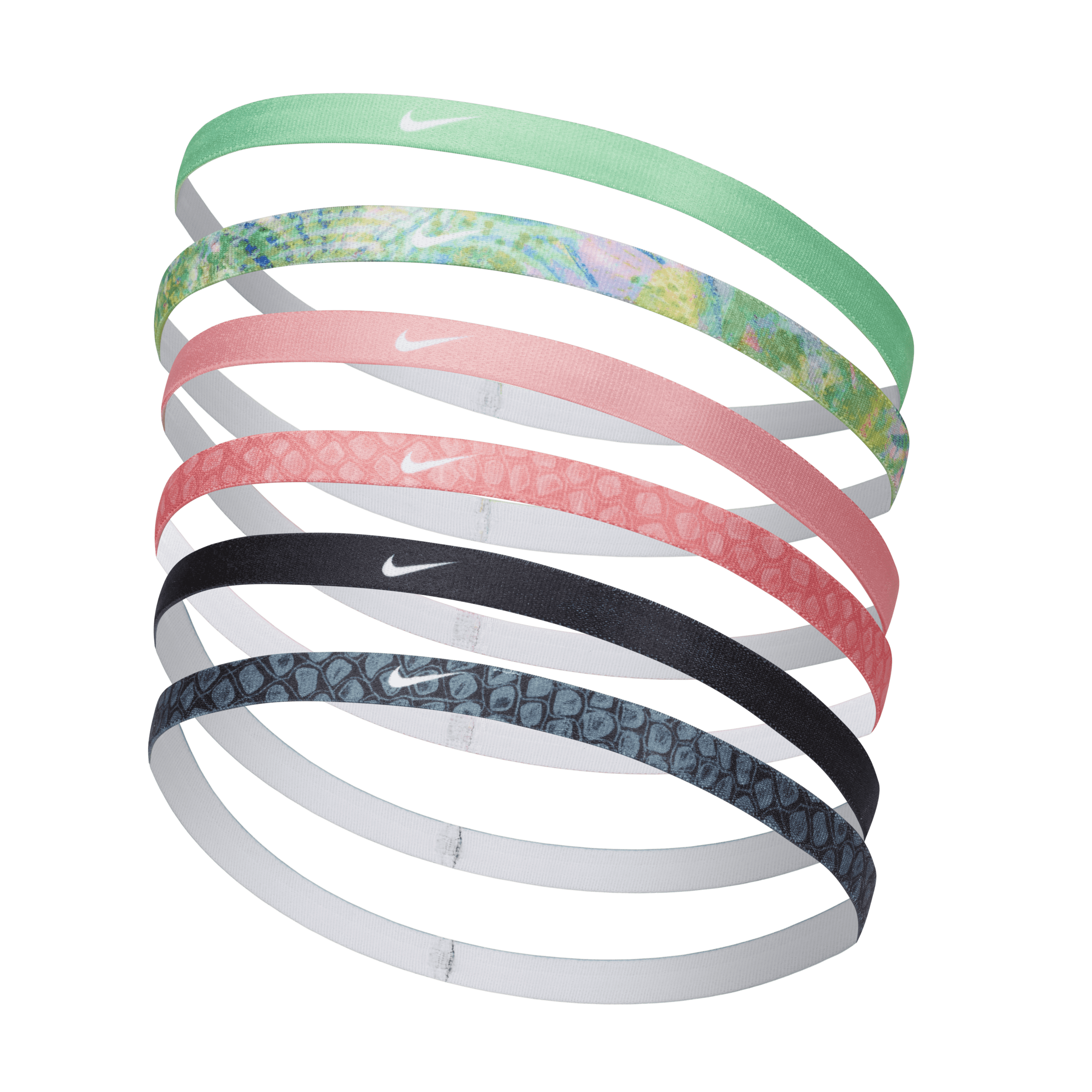 Nike Hoofdbanden met print (6 stuks) Meerkleurig