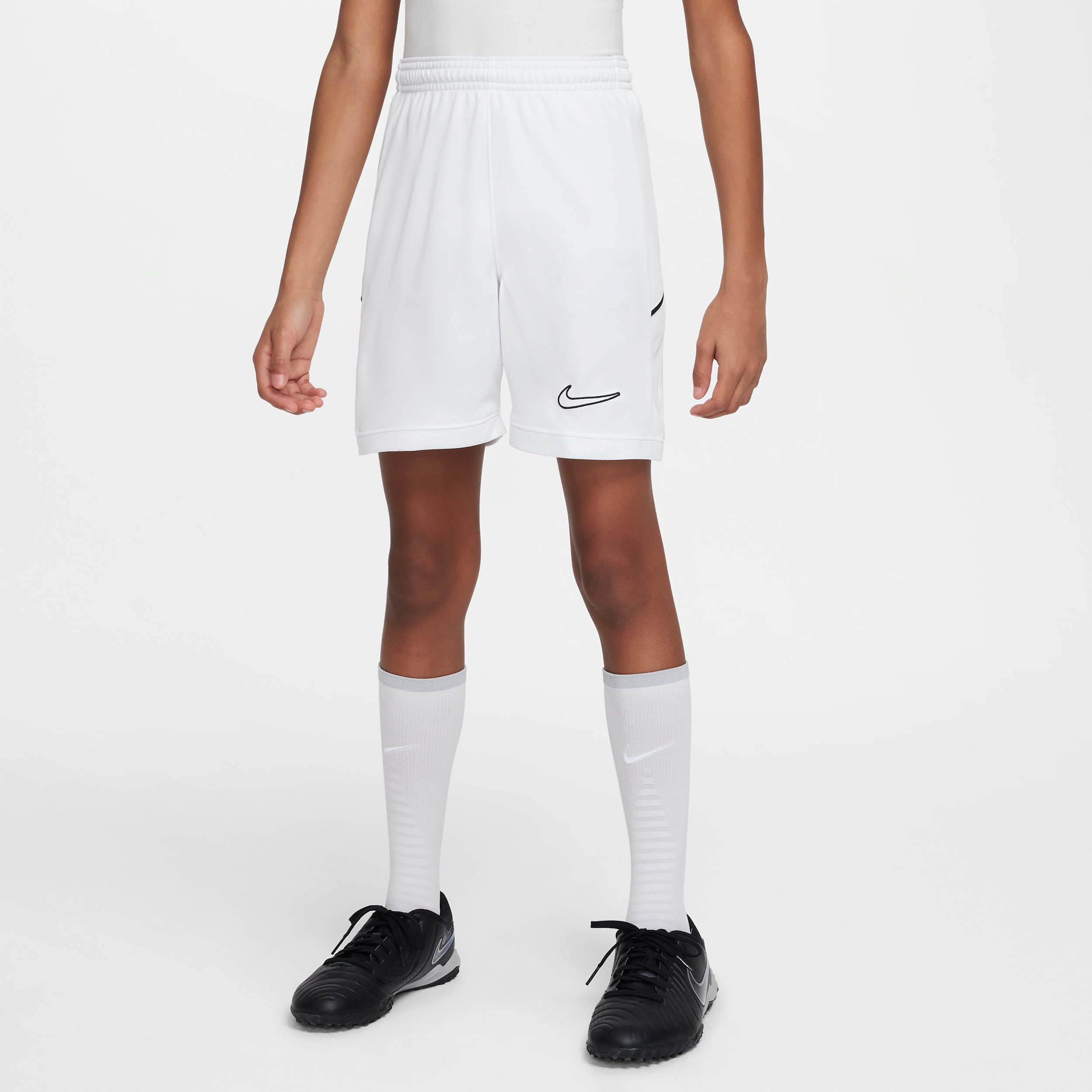 Short de foot Dri-FIT 18 cm Nike Academy pour ado - Blanc