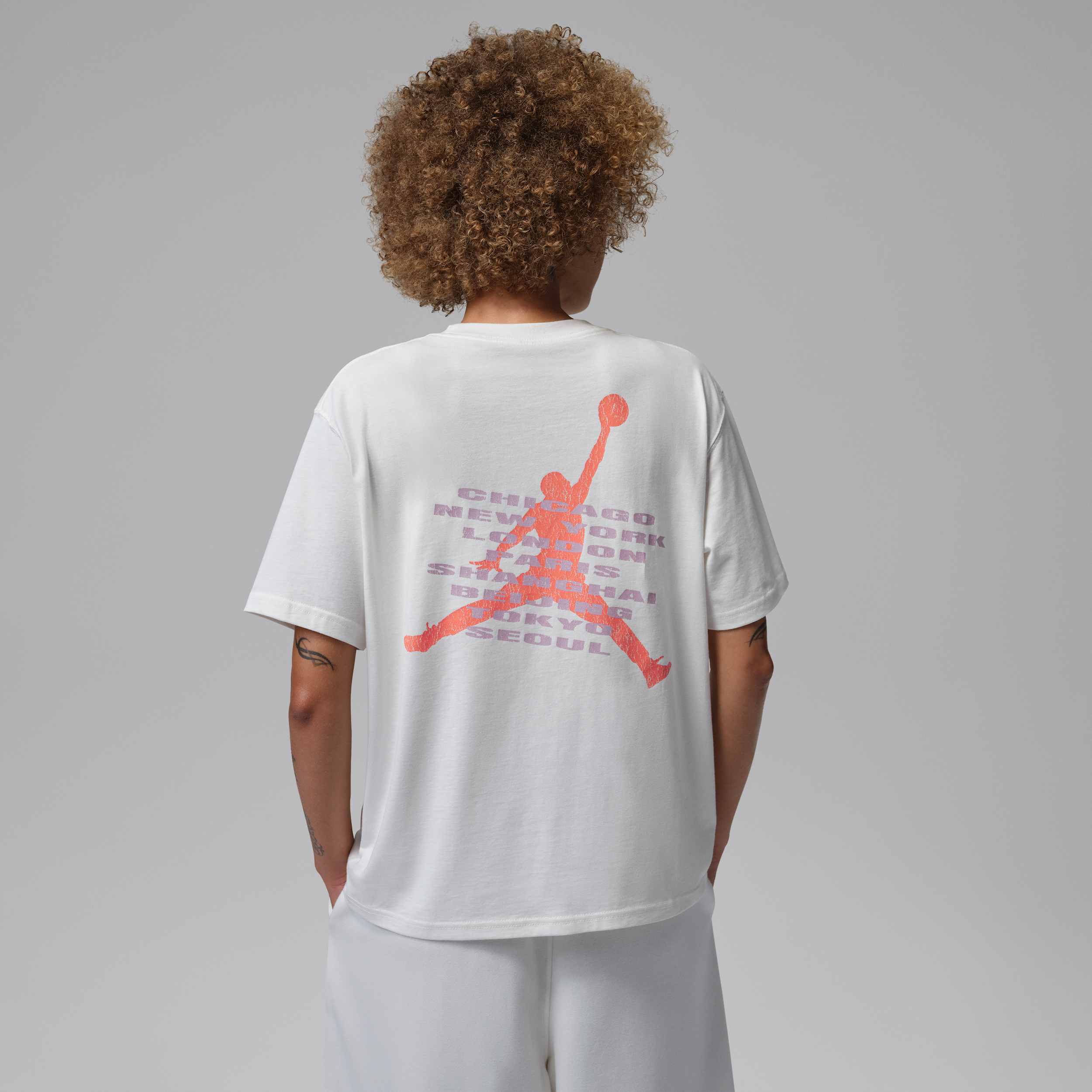 Thumbnail - Jordan Brooklyn Girlfriend-T-Shirt (Damen) - Weiß