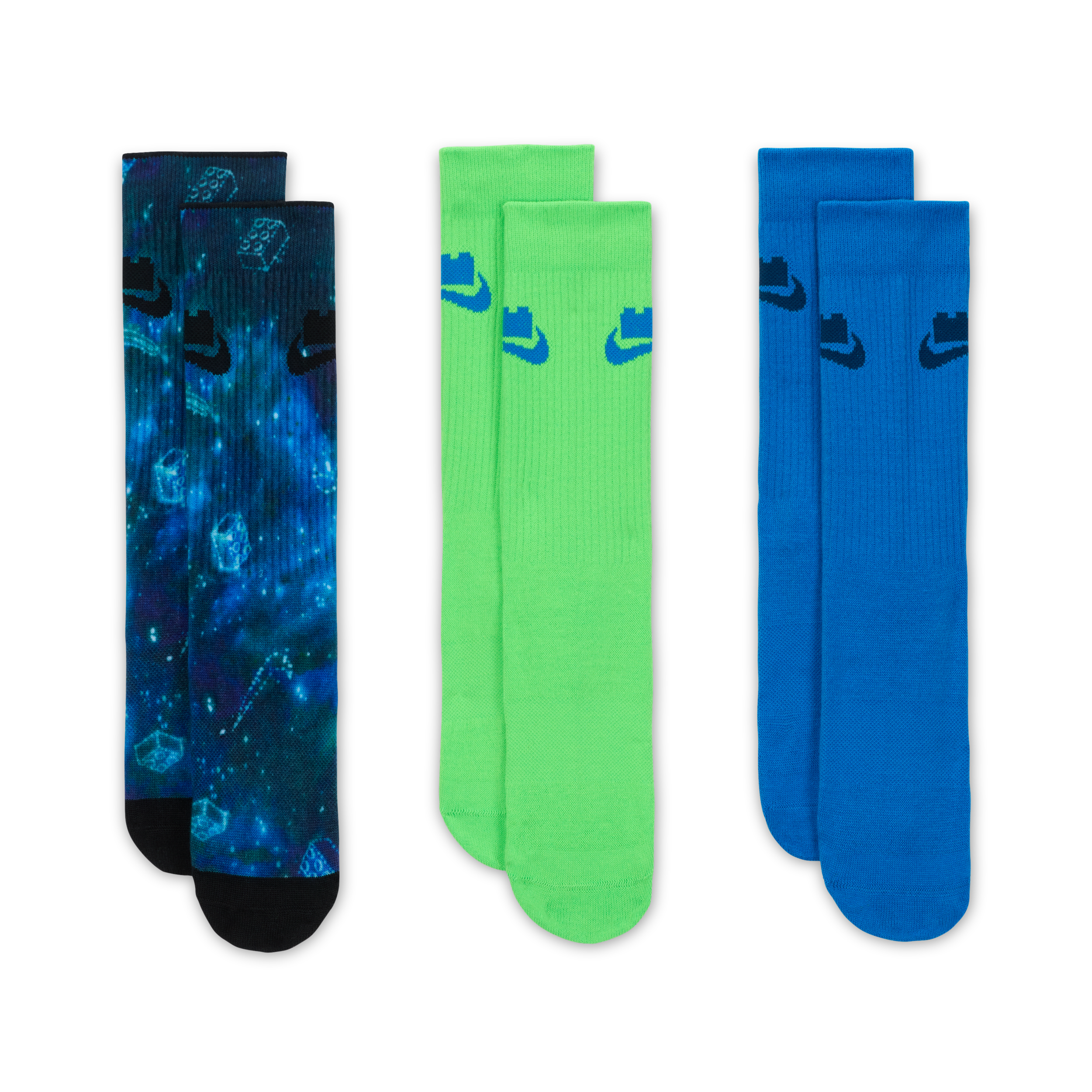 Thumbnail - Nike x LEGO® Kollektion Everyday Essentials Crew-Socken (3 Paar) - Multi-Color
