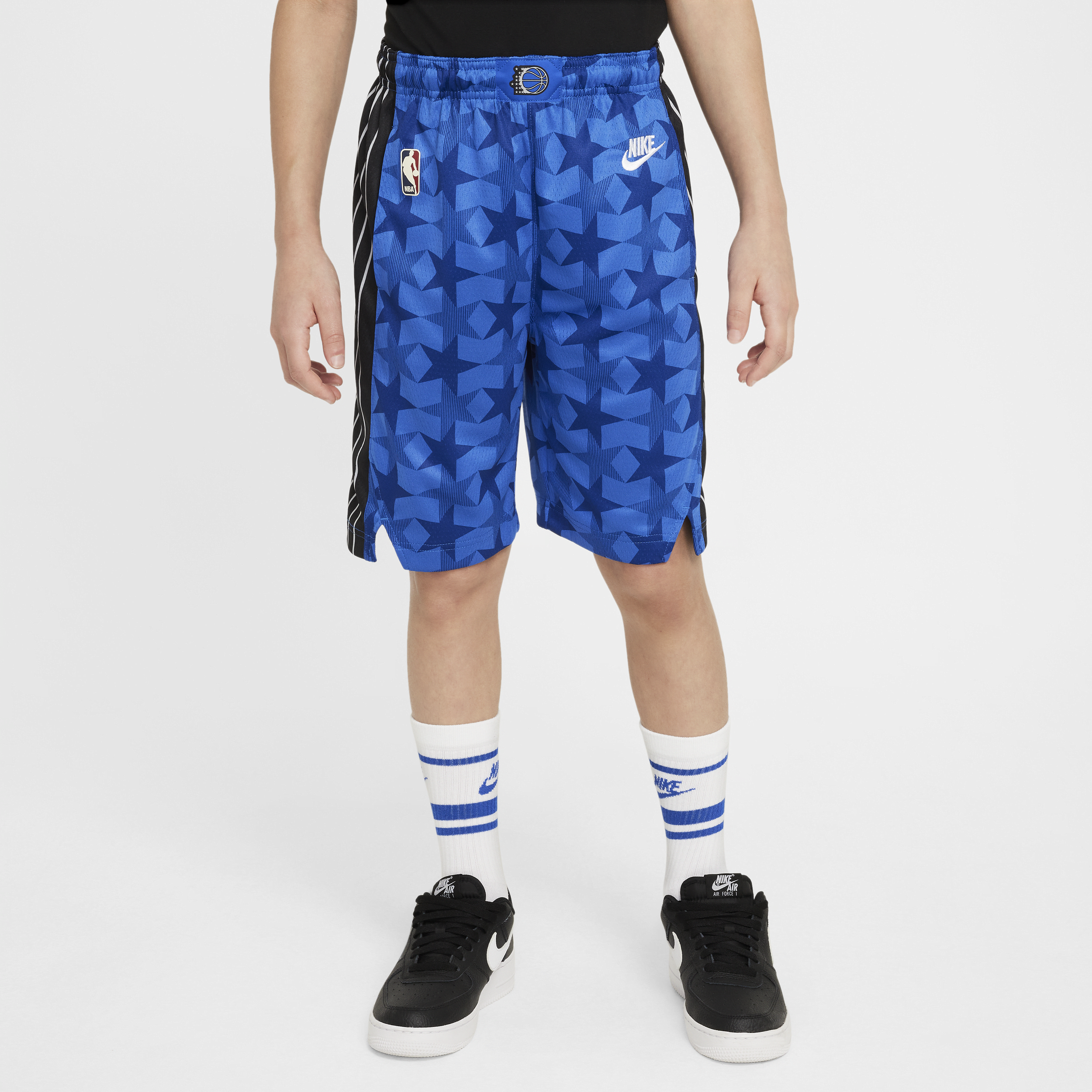Nike Orlando Magic 2023/24 Hardwood Classics Swingman  Dri-FIT NBA-shorts voor jongens - Blauw