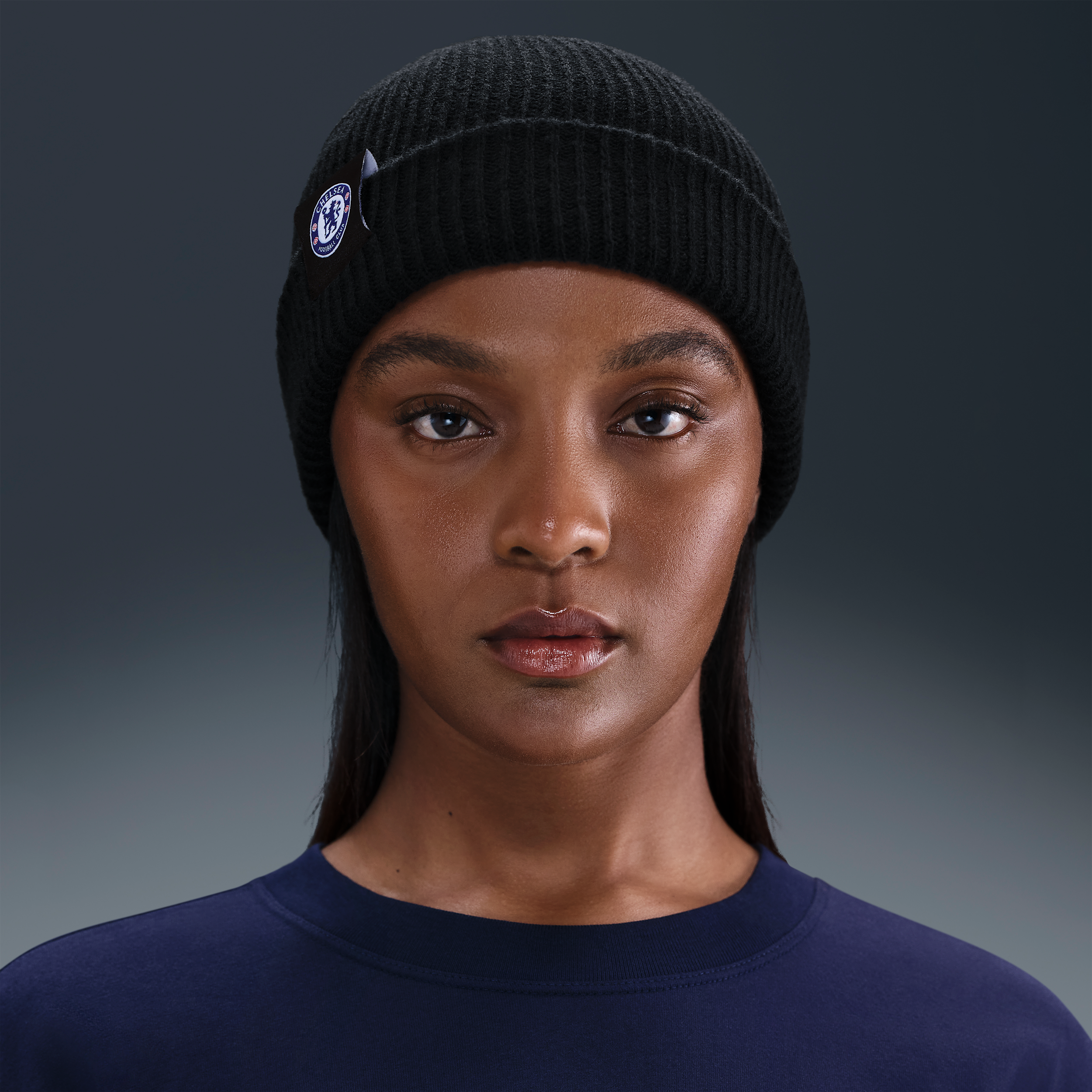 Thumbnail - Chelsea Nike Terra Beanie - Schwarz