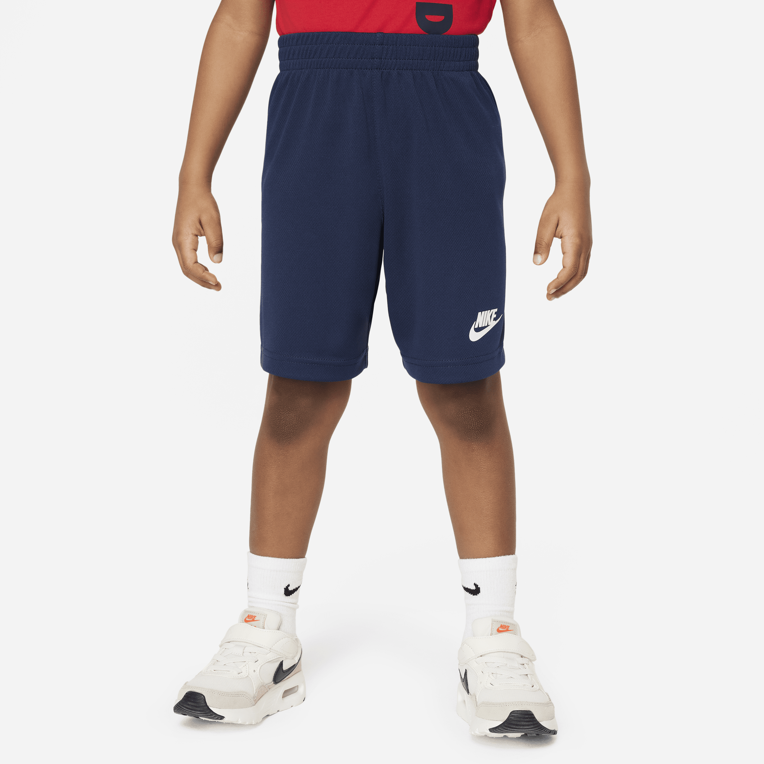 Nike Sportswear set met shorts van sweatstof voor kleuters Blauw