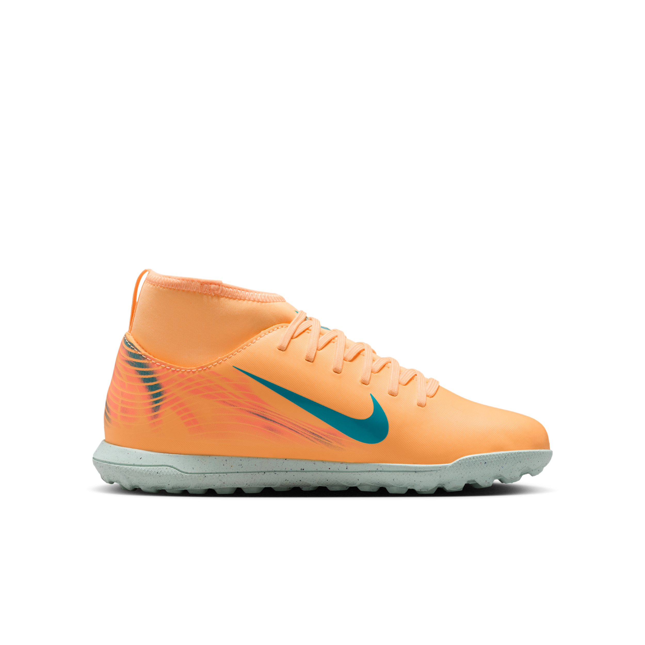Thumbnail - Nike Jr. Mercurial Superfly 10 Club "Kylian Mbappé" TF High-Top-Fußballschuh für ältere Kinder - Orange