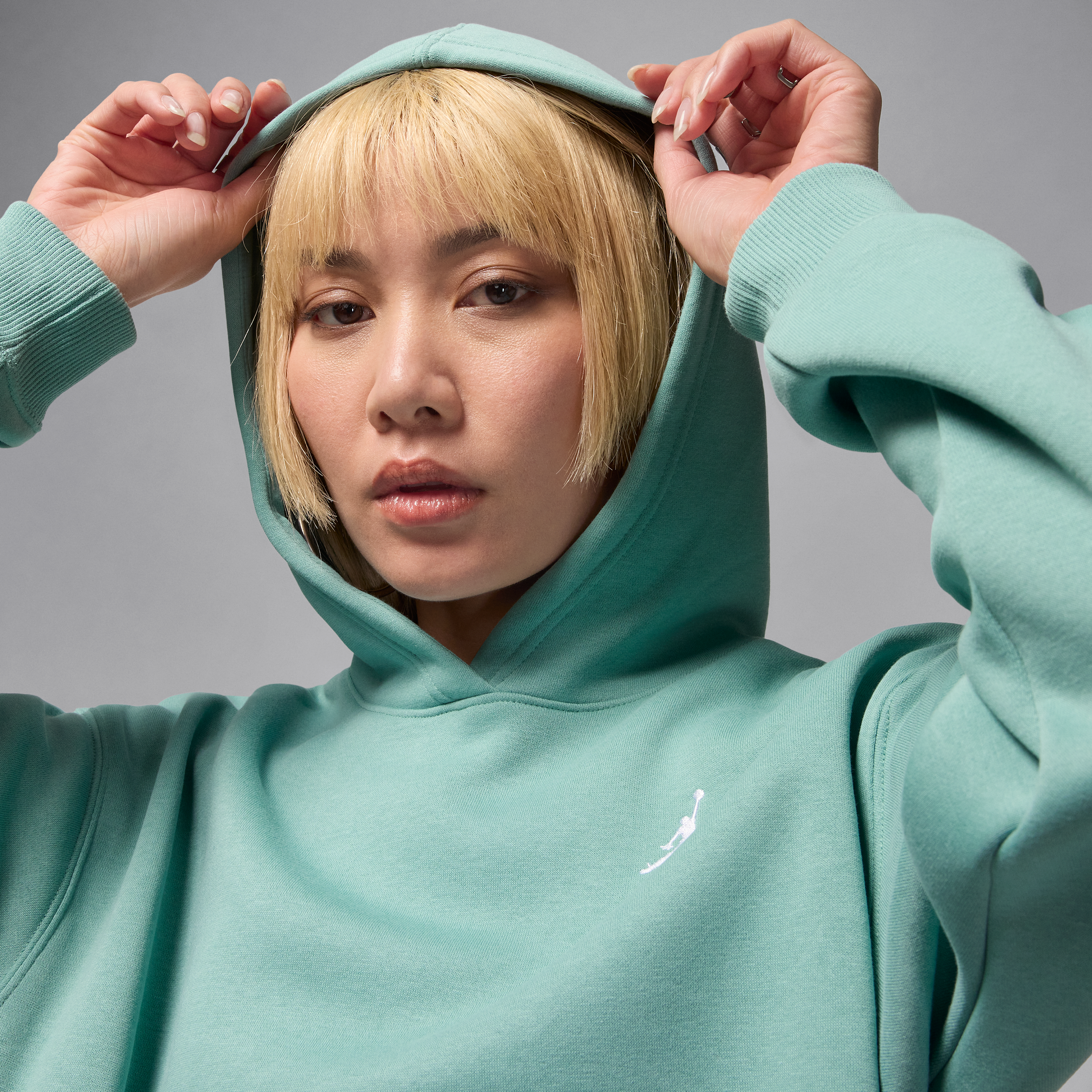 Jordan Brooklyn Fleece hoodie voor dames Groen