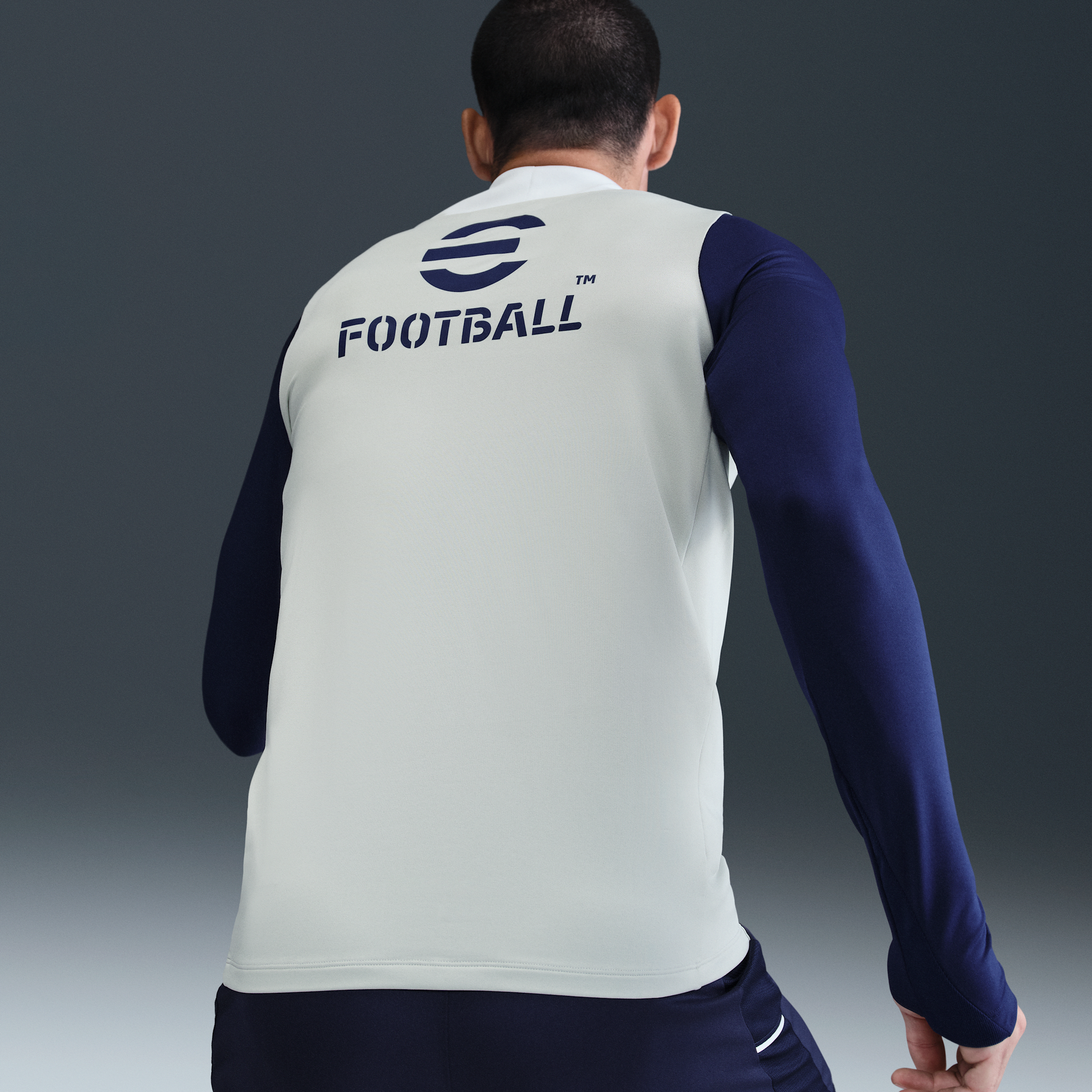 Thumbnail - Inter Mailand Strike Dri-FIT Fußball-Drill-Oberteil für Herren - Grau