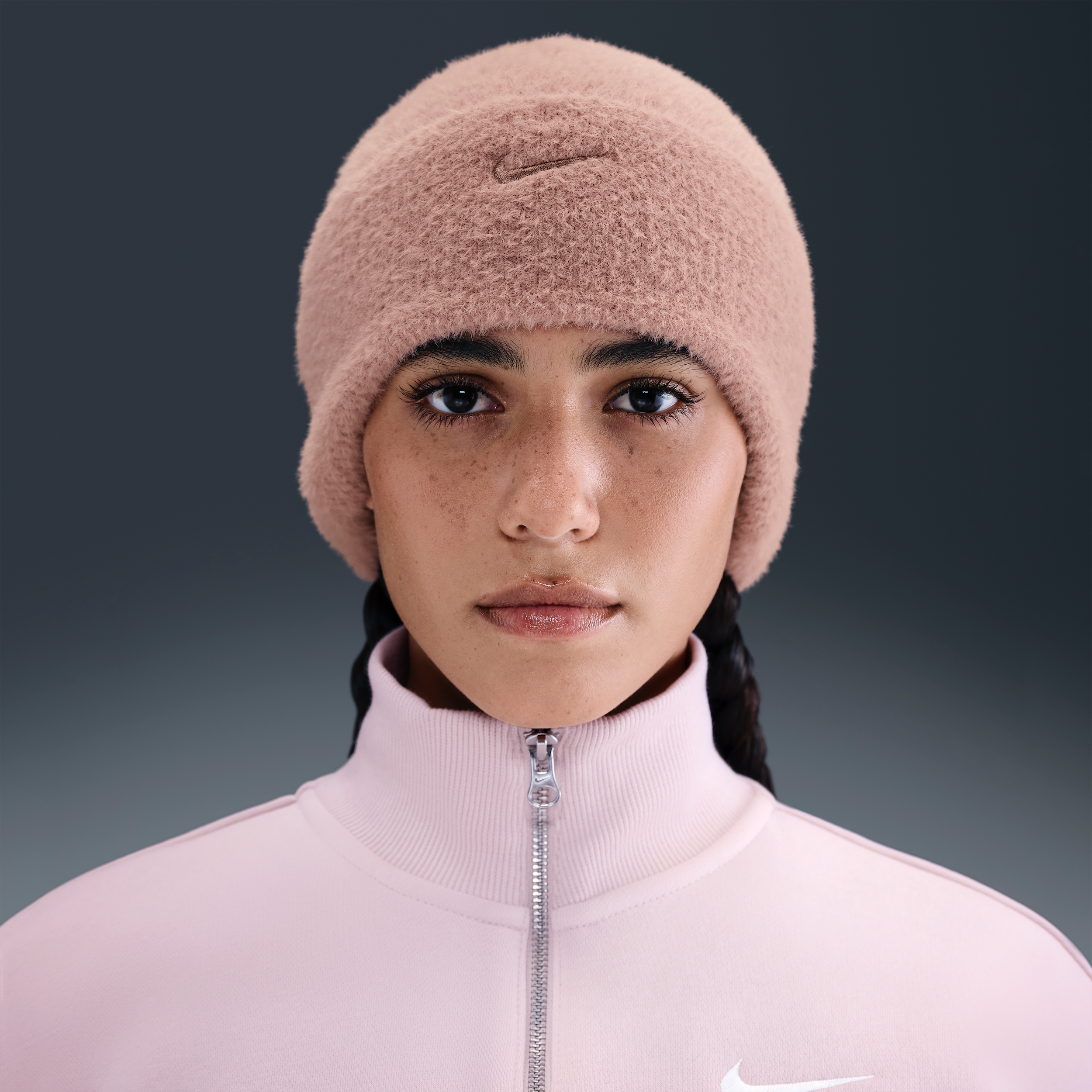 Nike Peak Cosy Beanie - Pink - Polyester