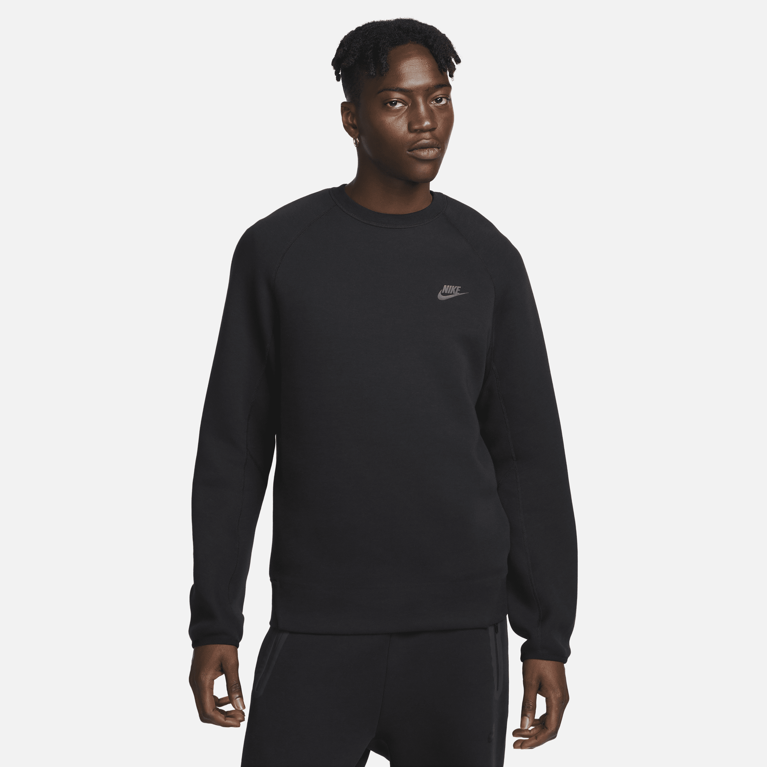 Nike Sportswear Tech Fleece Men’s Crew – Black – Cotton/Polyester