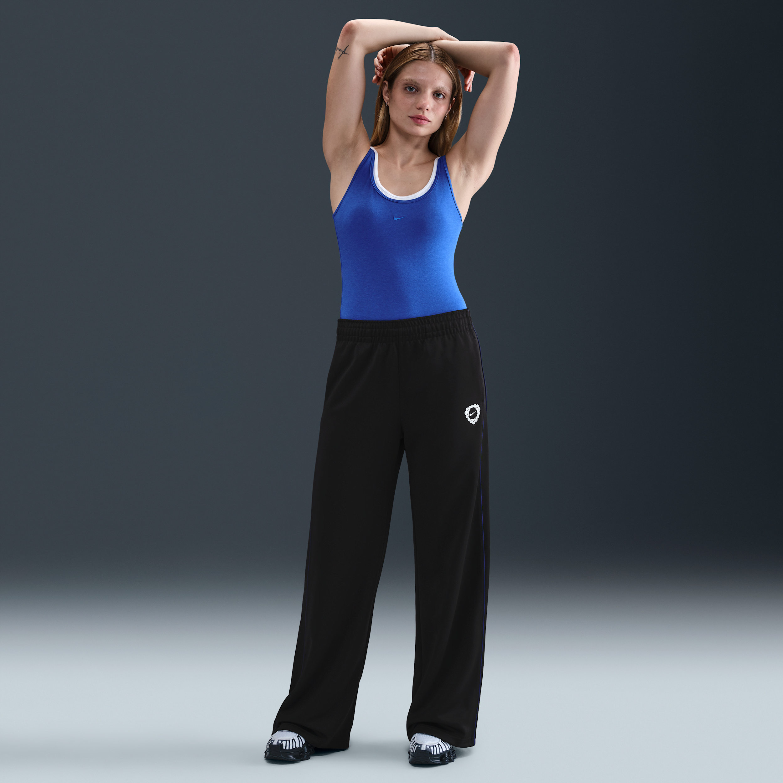 Thumbnail - Nike Sportswear Hose mit mittelhohem Bund (Damen) - Schwarz