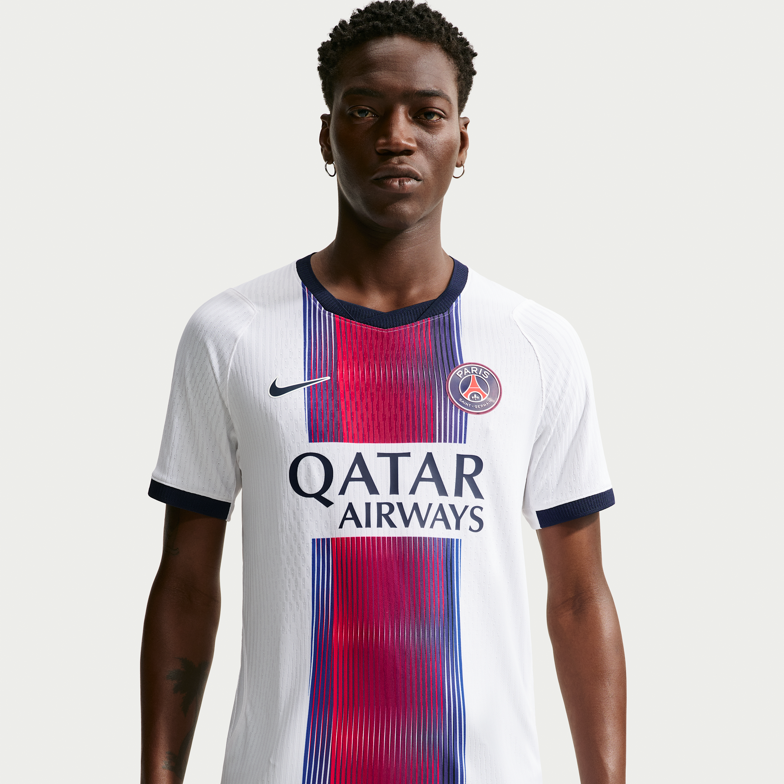 Paris Saint-Germain 2026/27 Away Nike Aero-FIT Authentic-fodboldtrøje til mænd - hvid