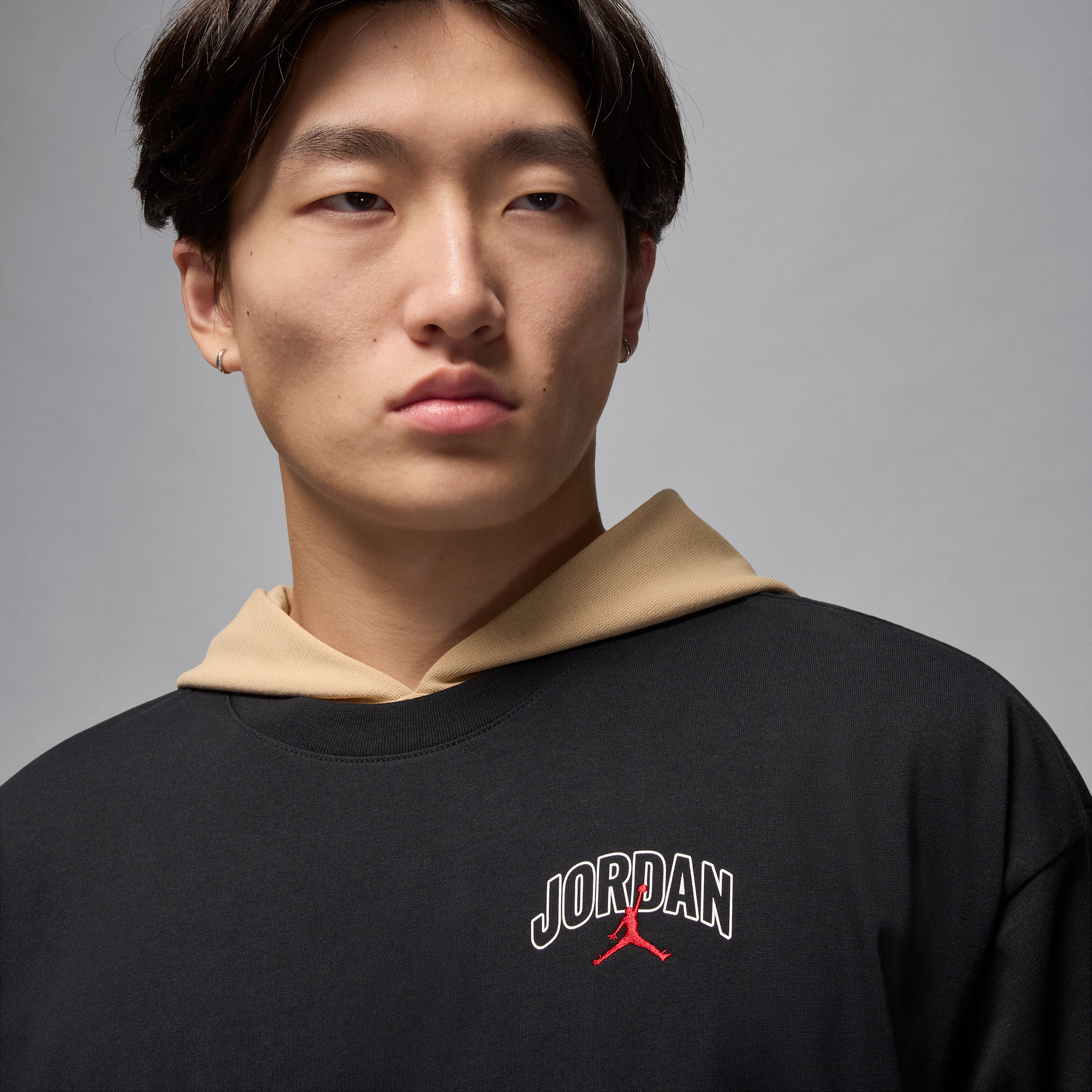 Thumbnail - Jordan Brooklyn Oversize-Kurzarm-T-Shirt (Herren) - Schwarz