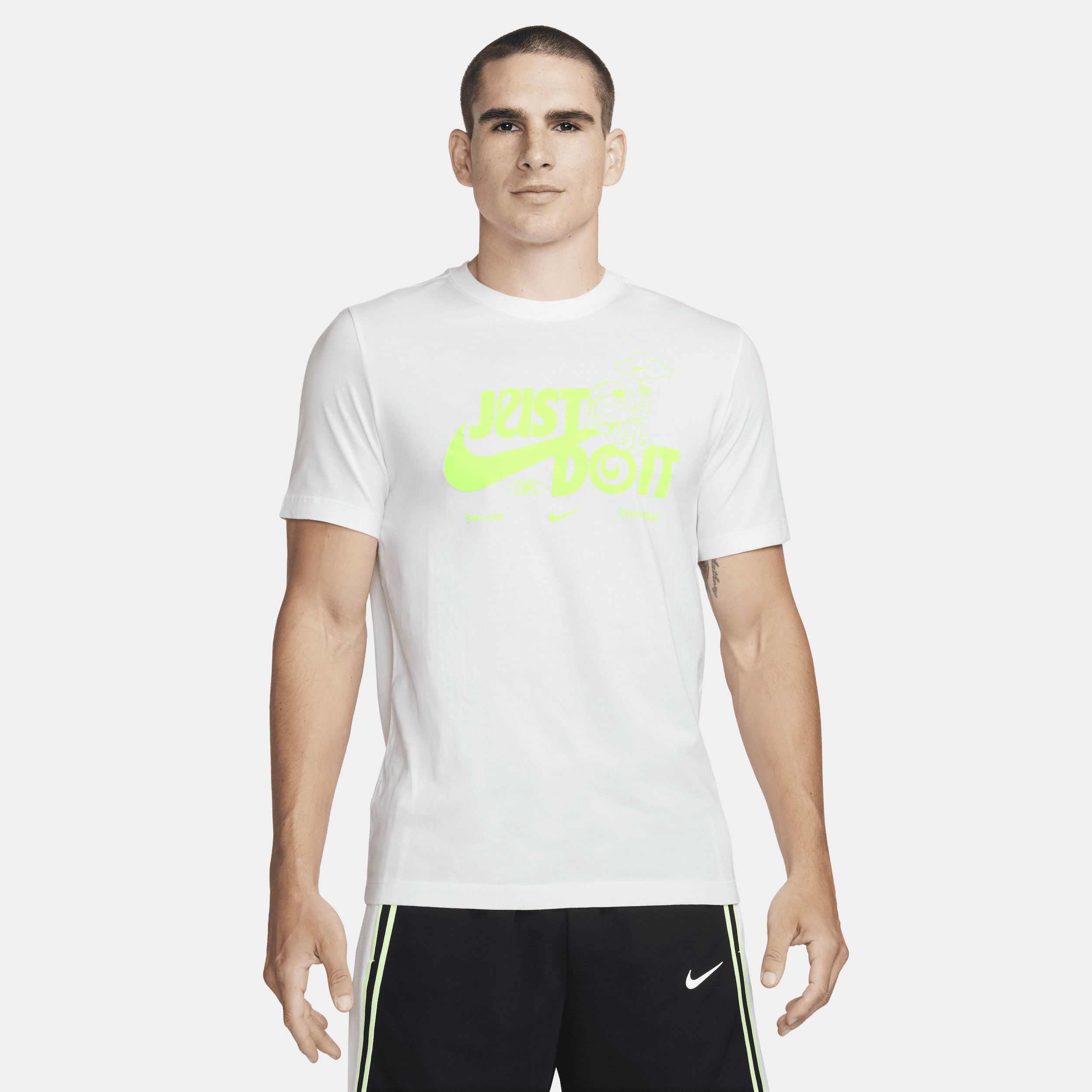 Nike Swoosh T-shirt voor heren Wit
