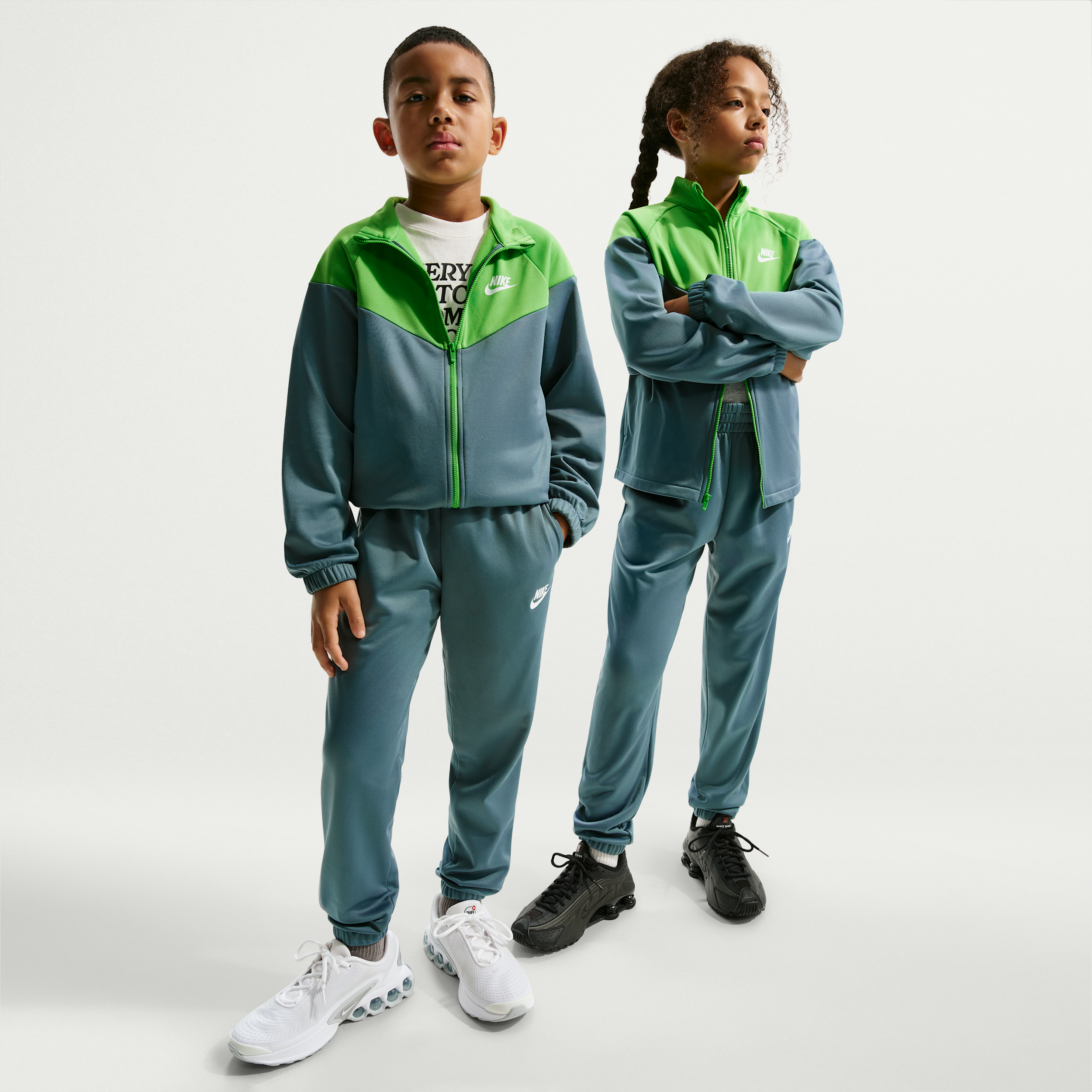 Nike Older Kids Dri-FIT Tracksuit - Grey