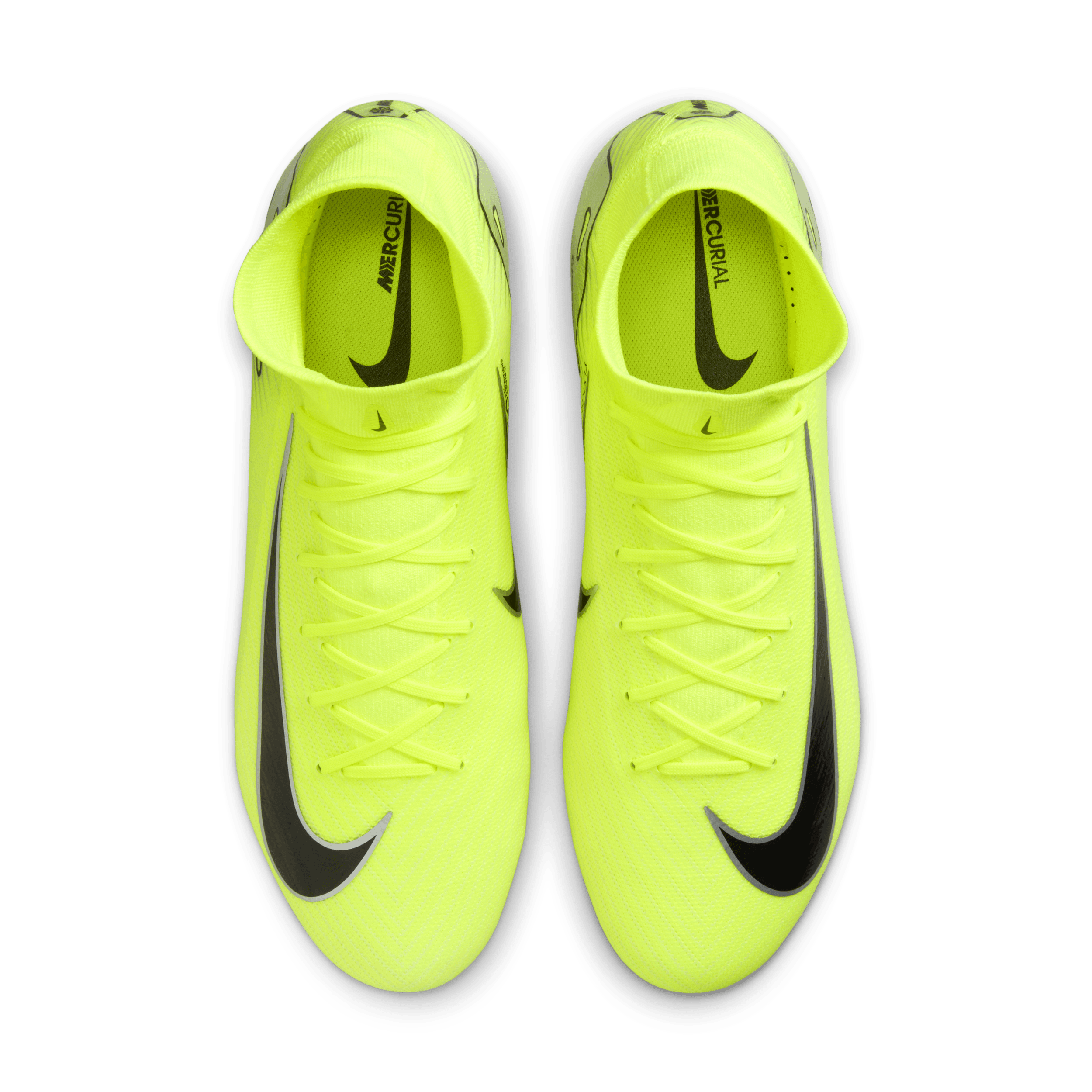 Chaussure de foot montante à crampons FG Nike Mercurial Superfly 10 Pro - Jaune