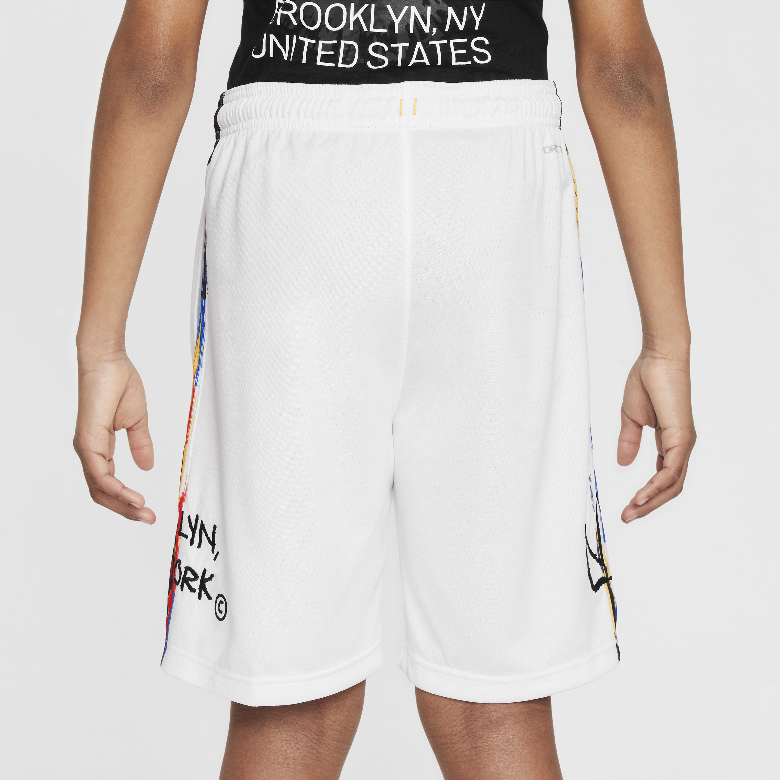 Nike Brooklyn Nets Swingman NBA-shorts met Dri-FIT voor kids Wit