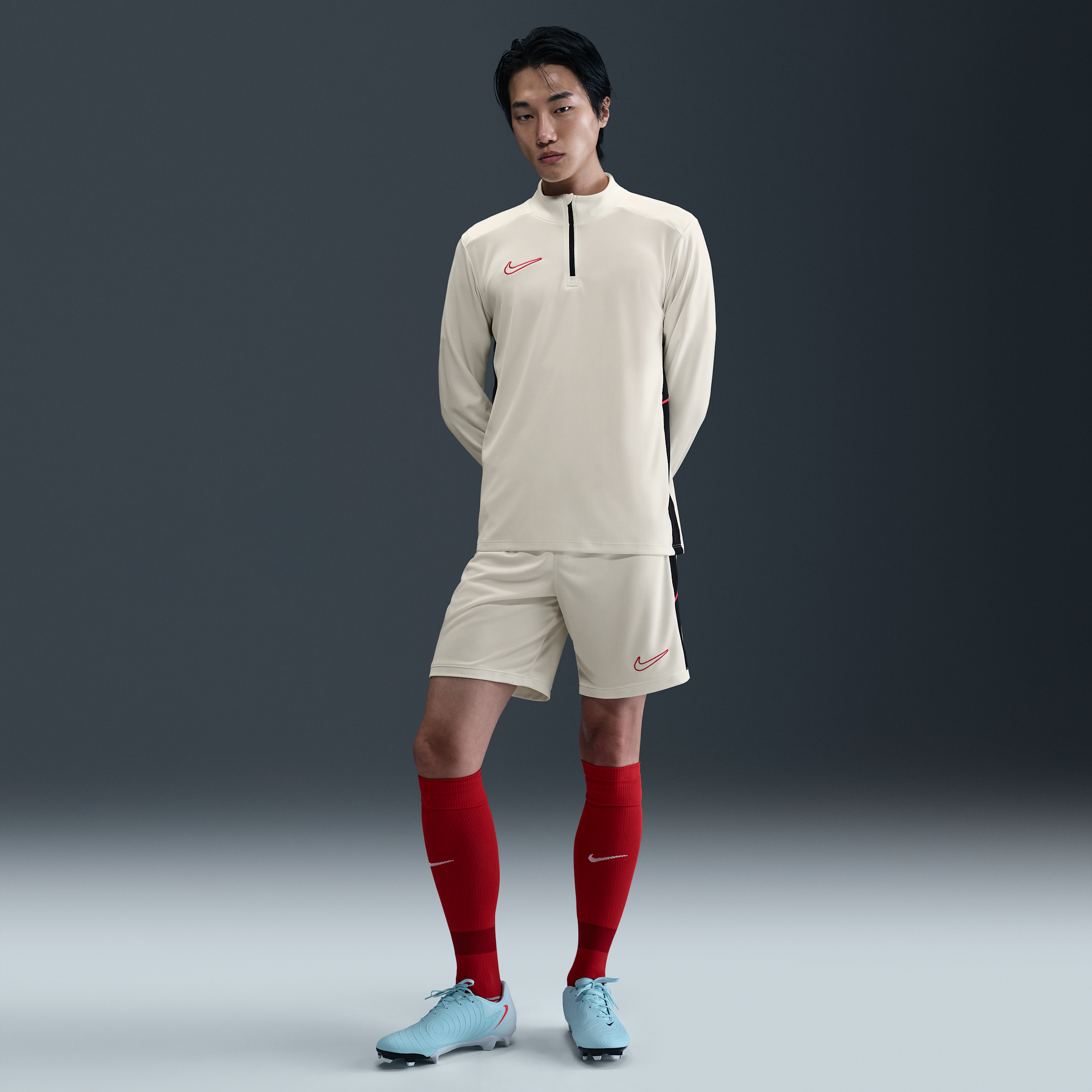 Thumbnail - Nike Academy Dri-FIT Fußballhose für Herren - Weiß