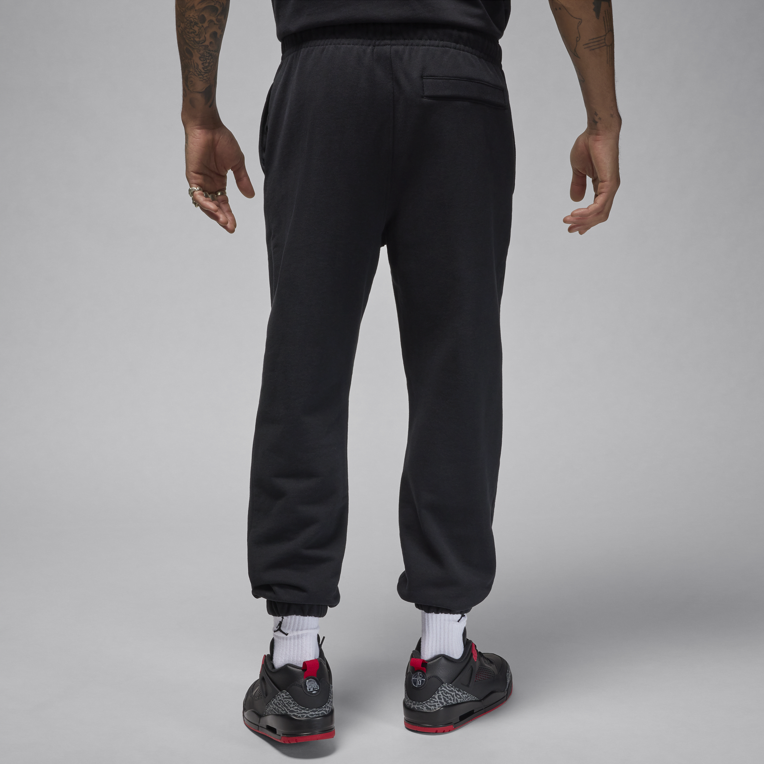 Pantalon en tissu Fleece Jordan Flight pour homme - Noir