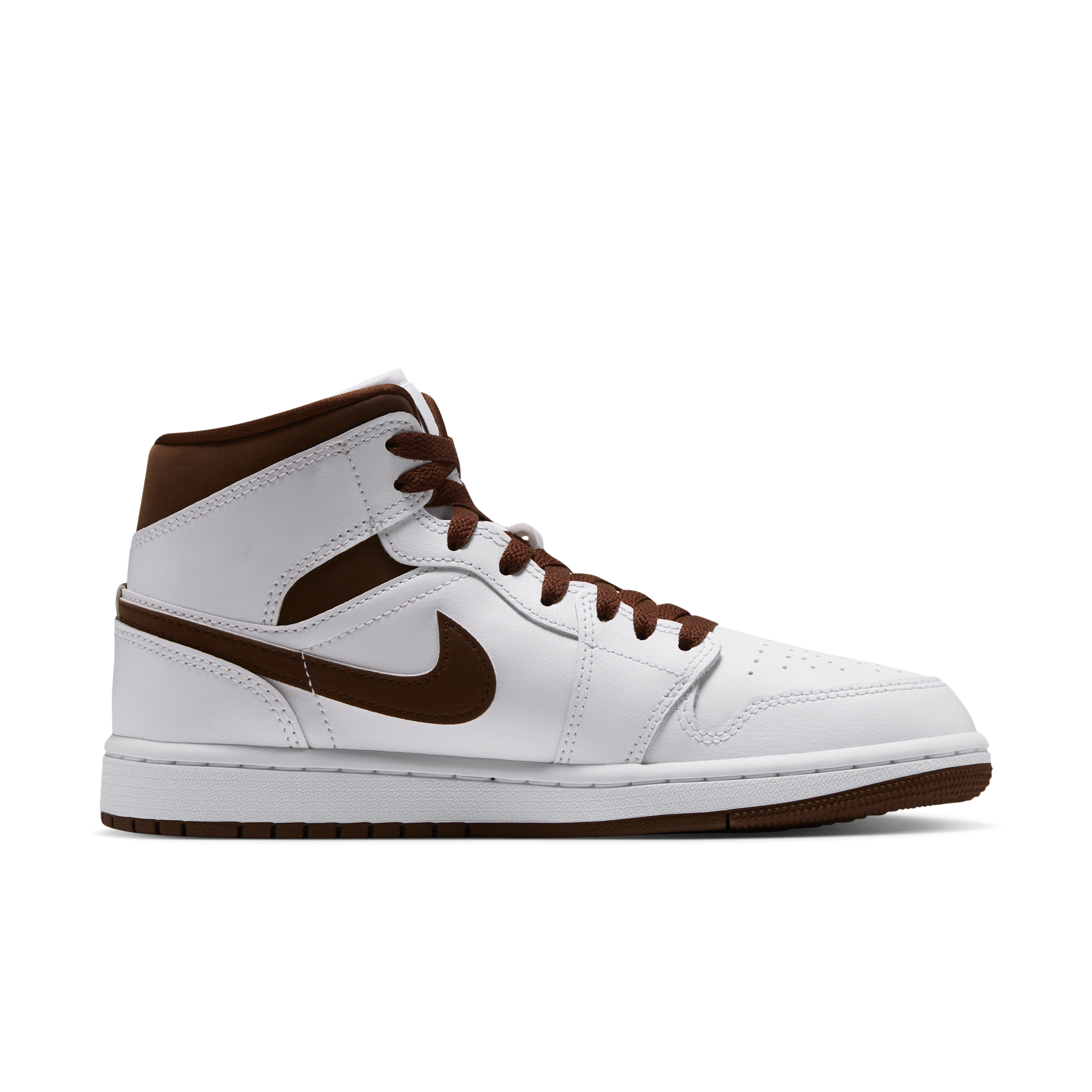Nike Air Jordan 1 Mid Women's Shoes - White - BQ6472-125
