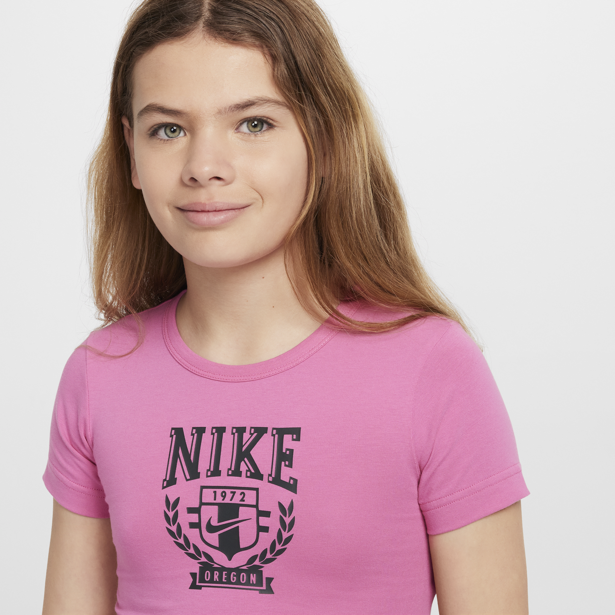 Nike Sportswear T-shirt met graphic voor meisjes Rood
