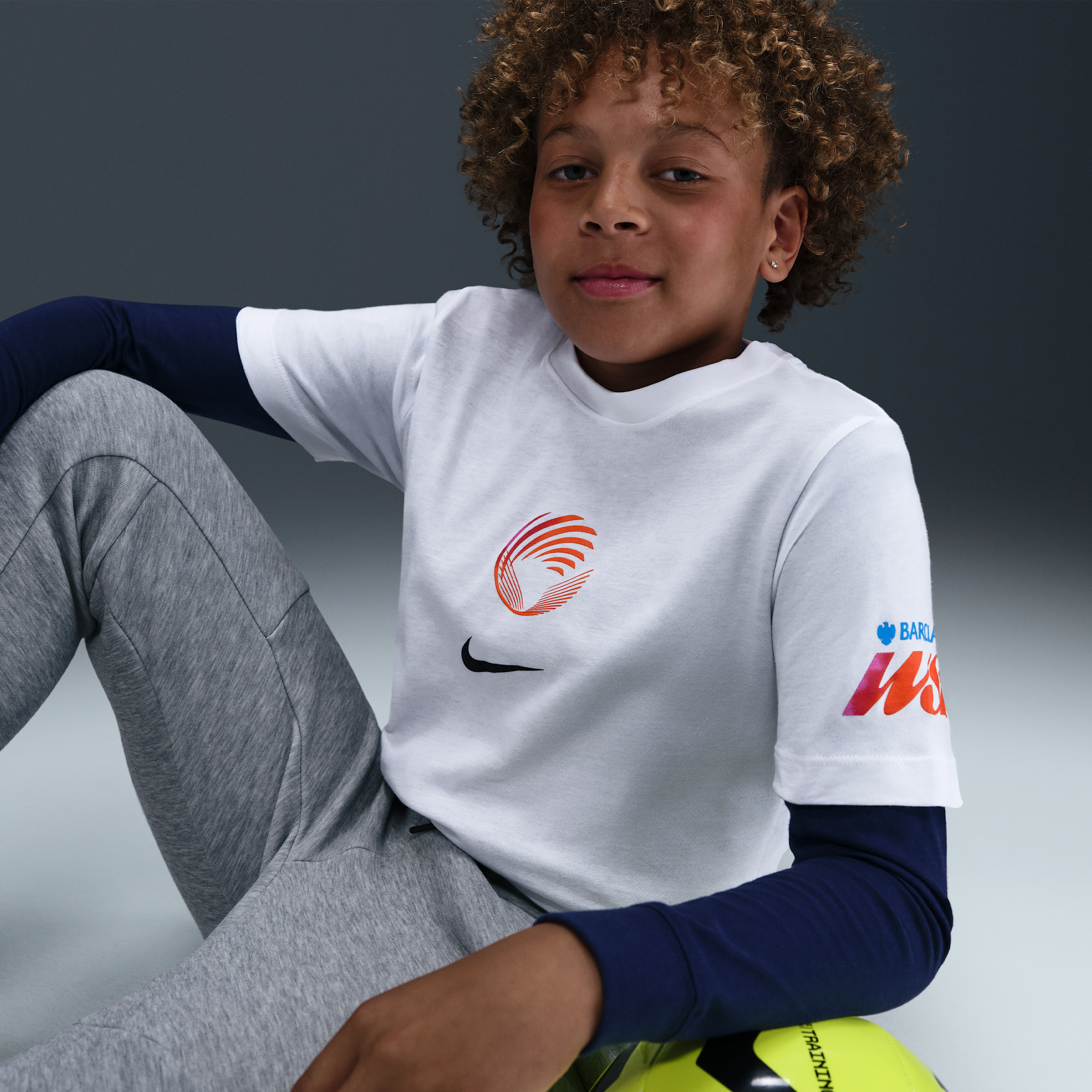 Thumbnail - WSL Nike Fußball-T-Shirt (ältere Kinder) - Weiß