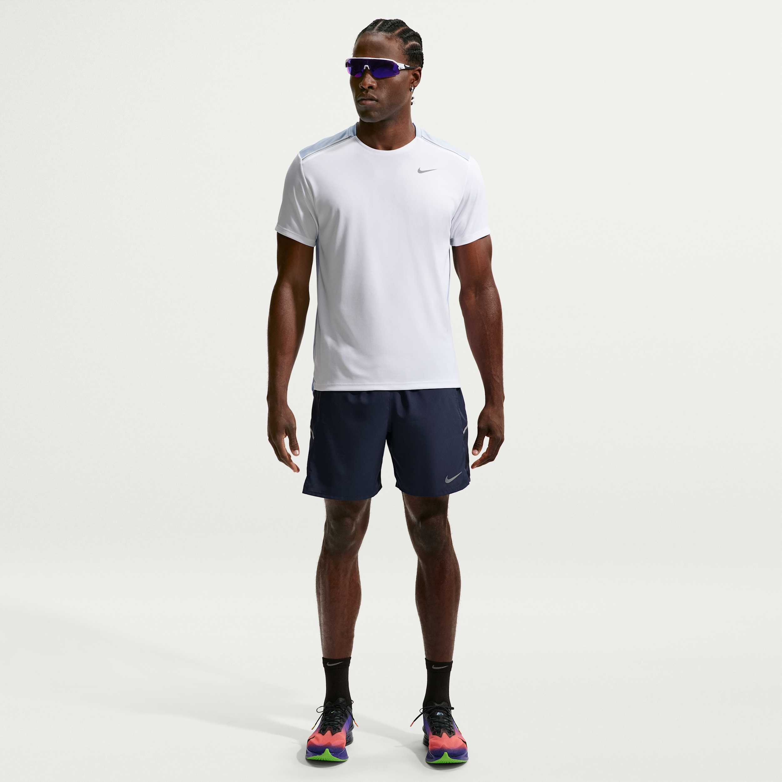 Shorts da running Nike Miler da 18 cm 2 in 1 con Dri-FIT – Uomo - Blu
