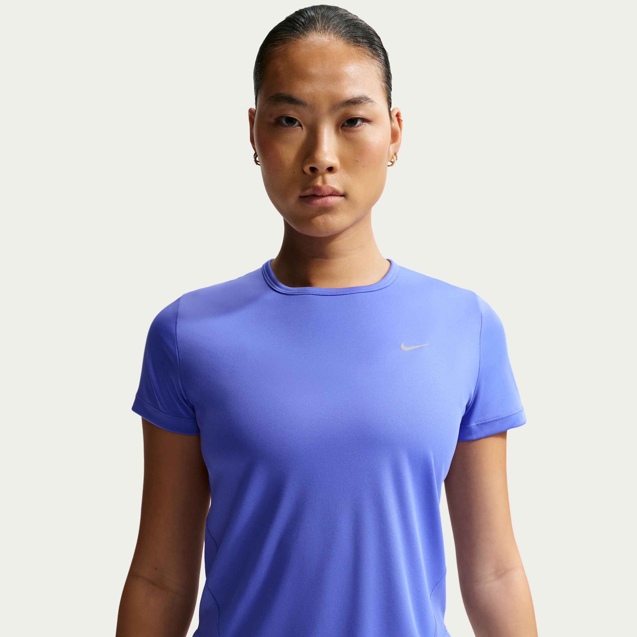 Thumbnail - Nike Tempo Dri-FIT Kurzarm-Laufoberteil (Damen) - Blau