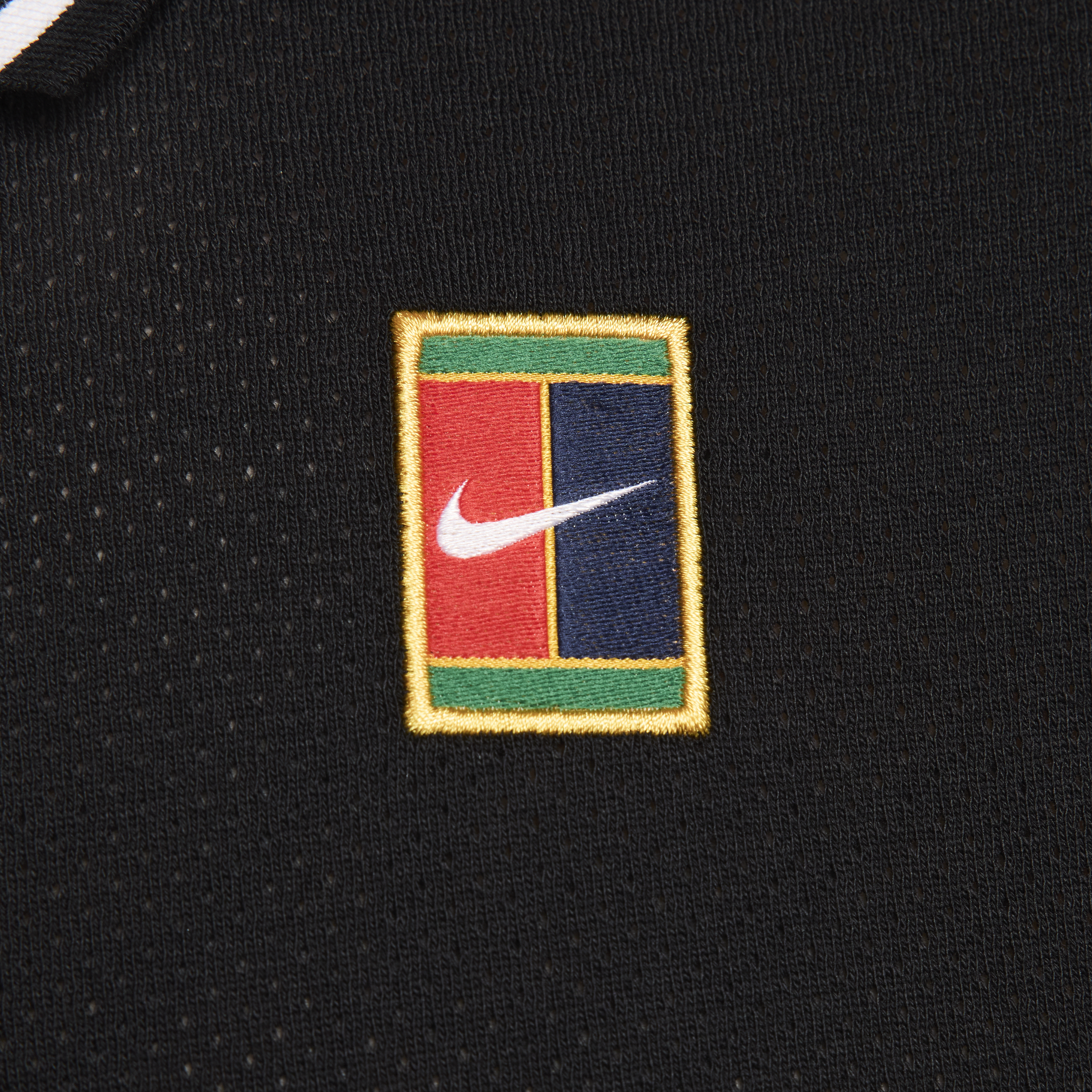 Polo de tennis NikeCourt Heritage pour Homme - Noir