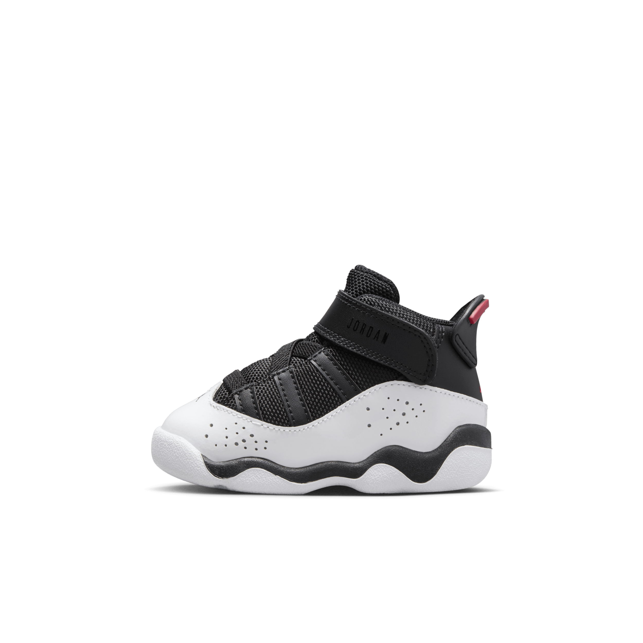 Jordan 6 Rings TD 'Black White Red' - 323420-067
