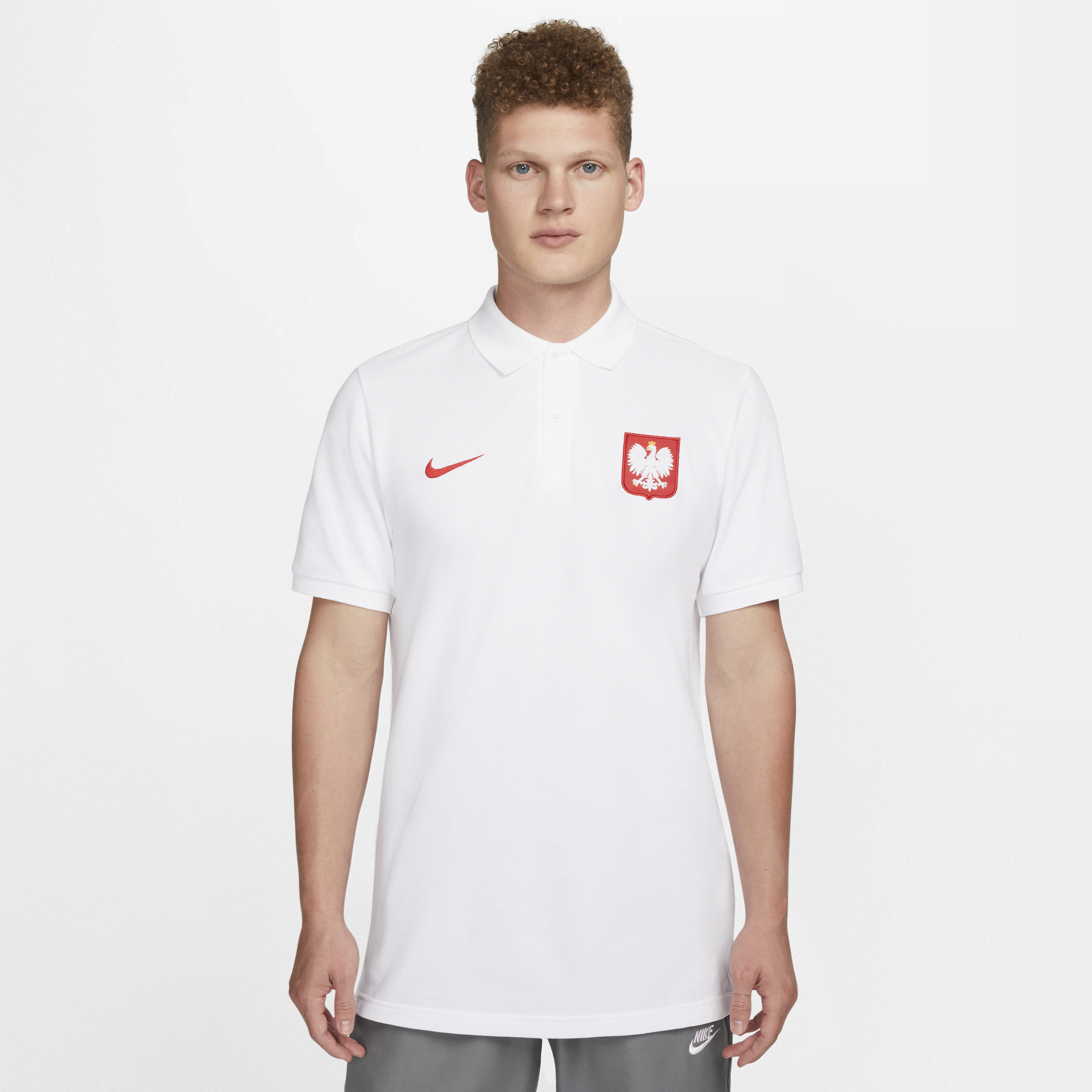 Poland Men's Nike Football Polo - White