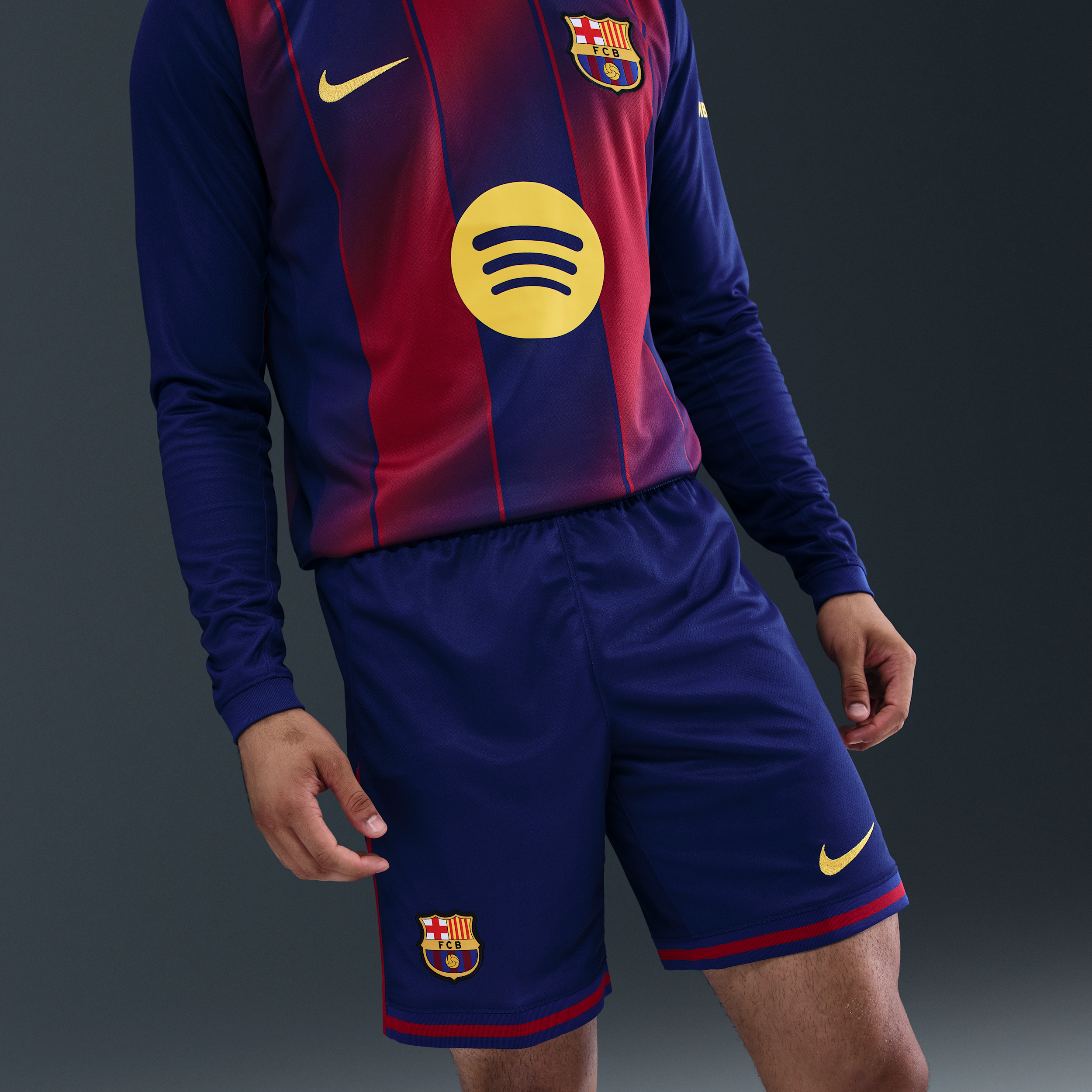 Thumbnail - FC Barcelona 2025/26 Stadium Home Nike Dri-FIT Replika-Fußballshorts (Herren) - Blau