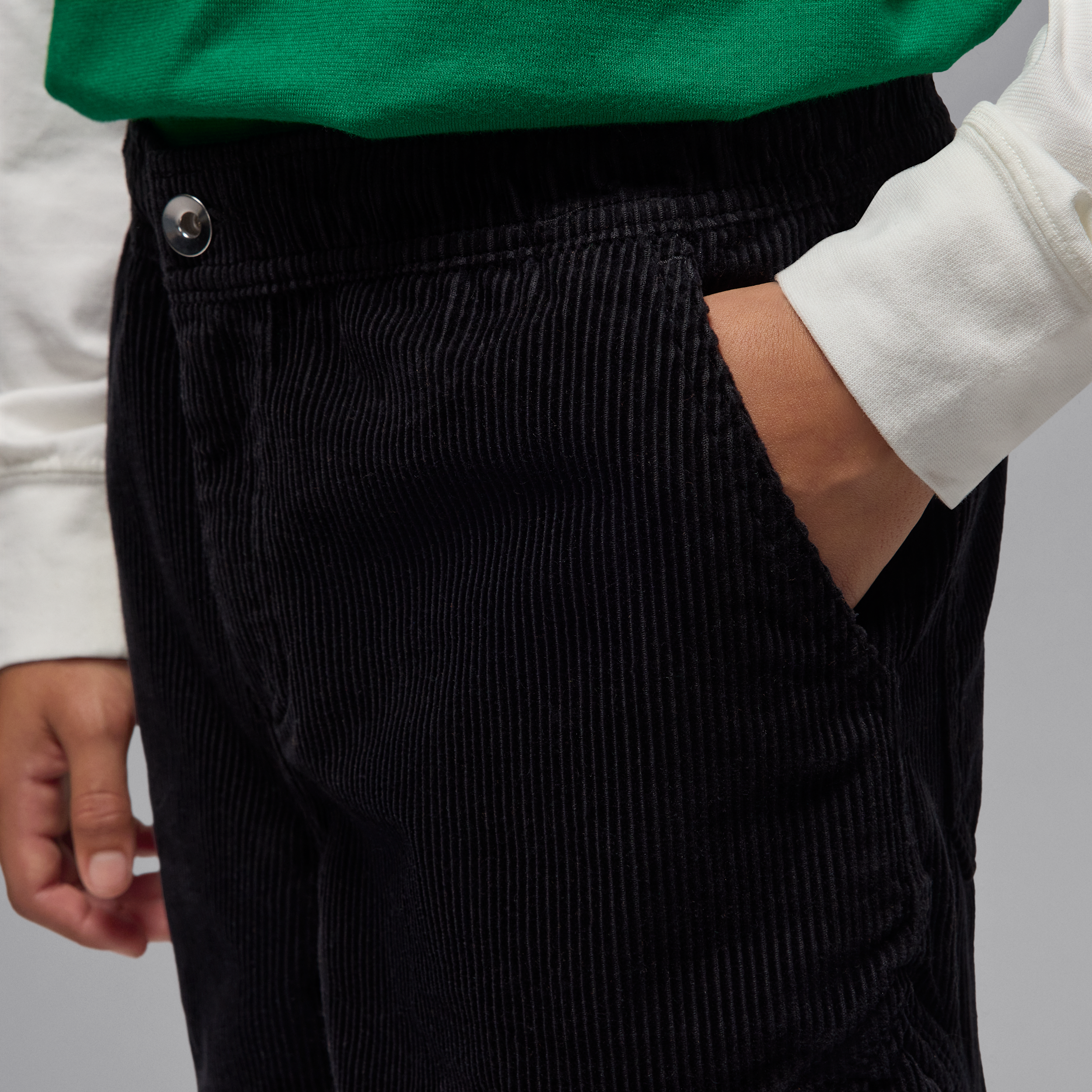 Thumbnail - Jordan Chicago Cordhose (ältere Kinder) - Schwarz