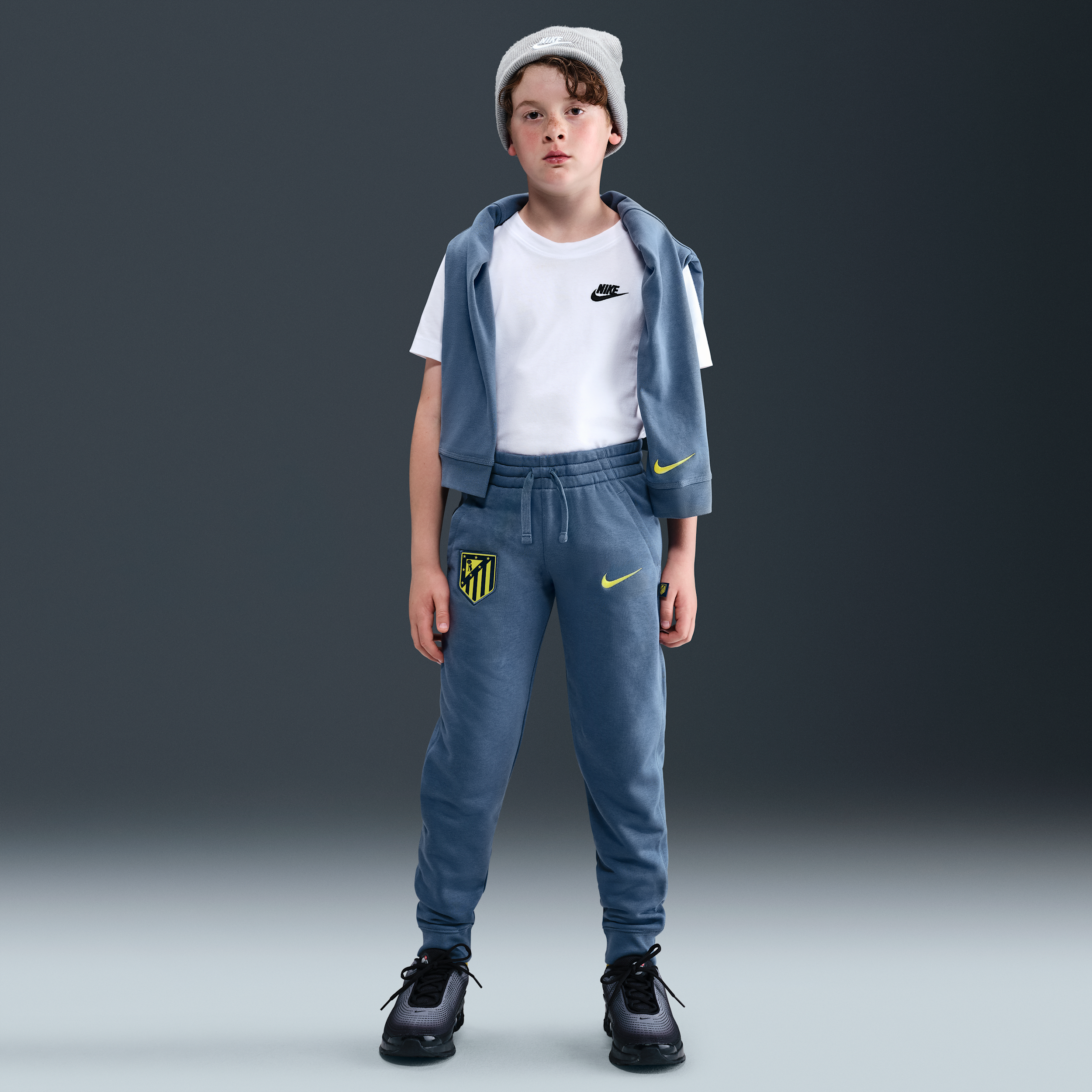 Atlético Madrid Club Older Kids (Boys) Nike Football Joggers - Blue - Cotton/Polyester