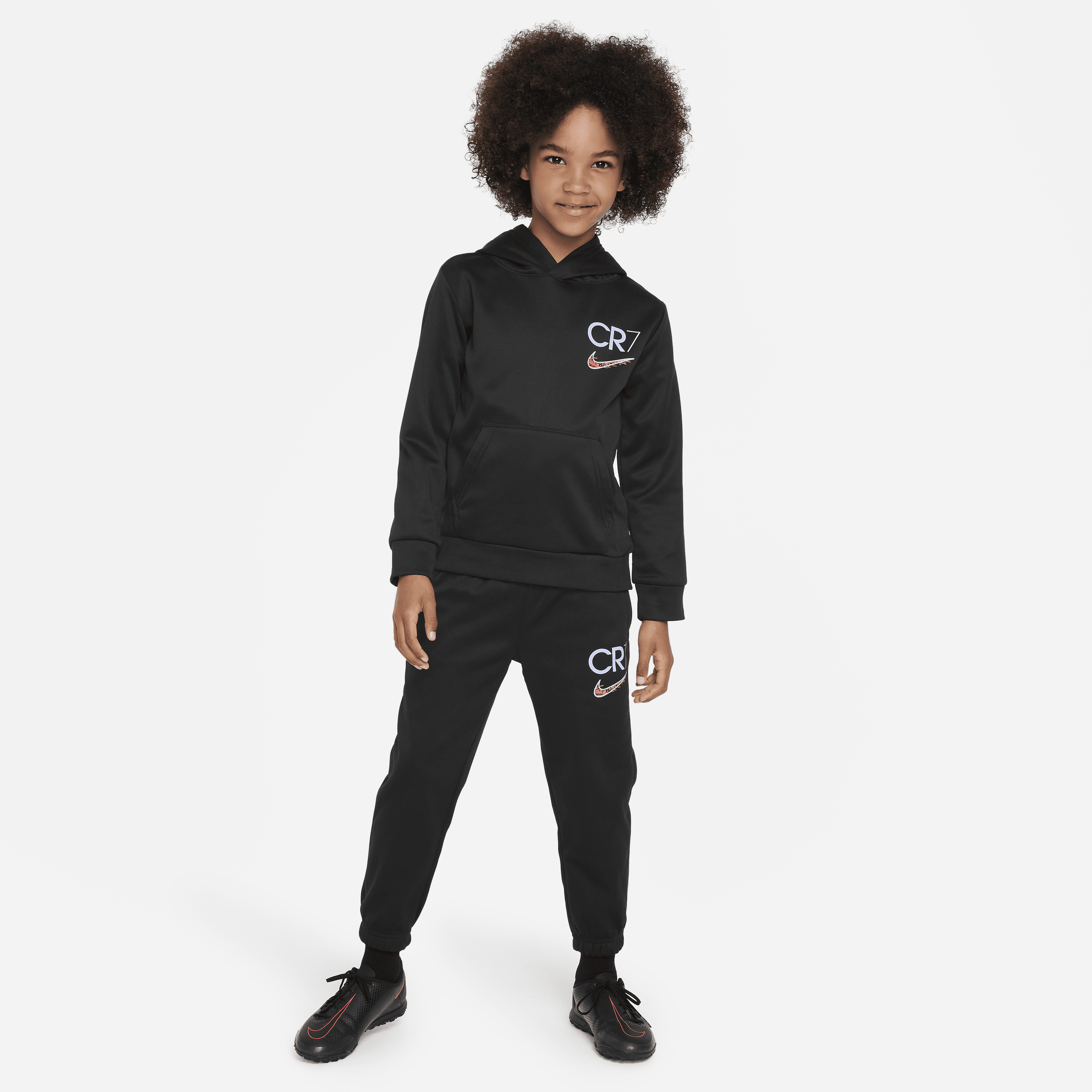 Image of Nike CR7 Dri-FIT Set met hoodie en joggingbroek voor kleuters - Zwart