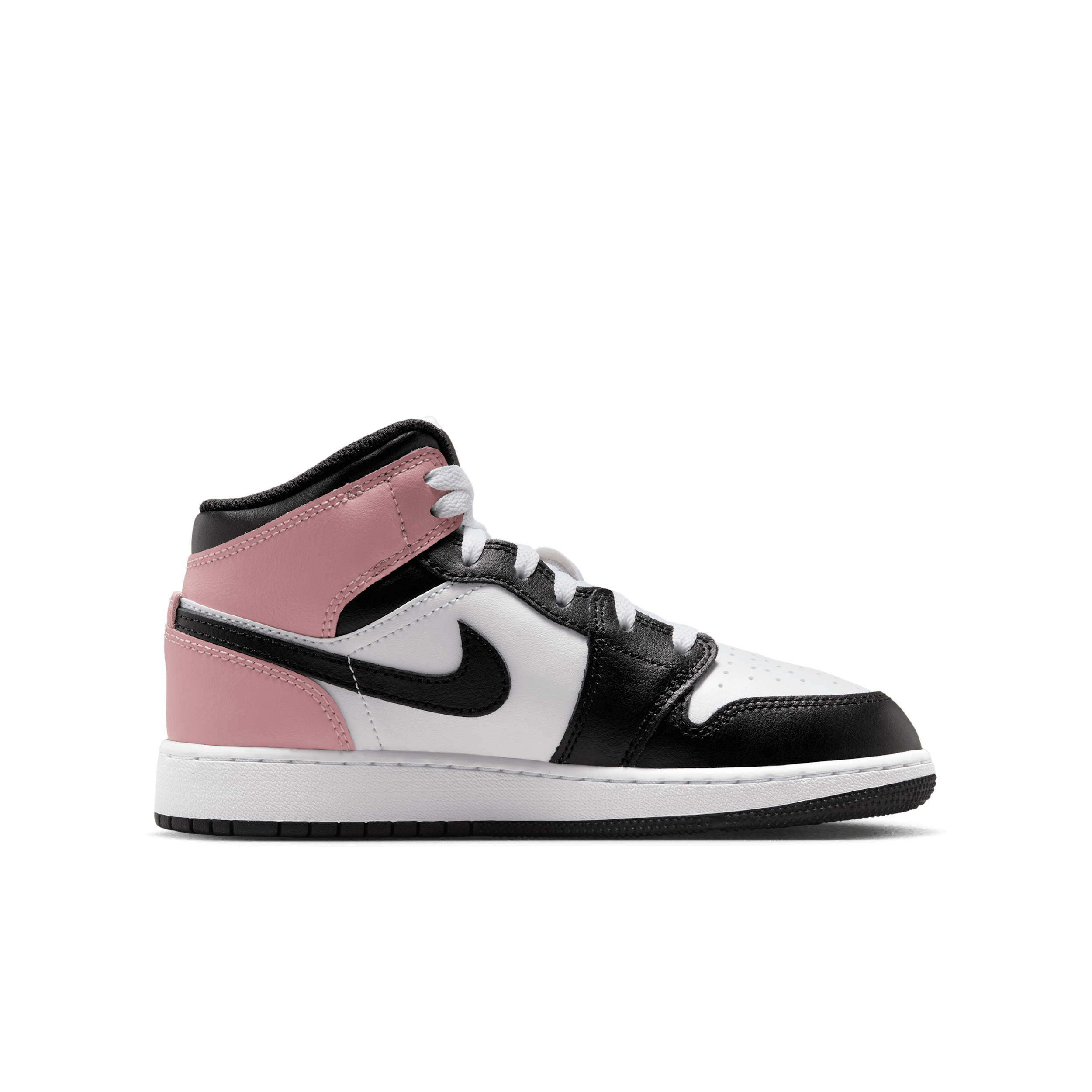 Chaussure Air Jordan 1 Mid pour ado - Blanc
