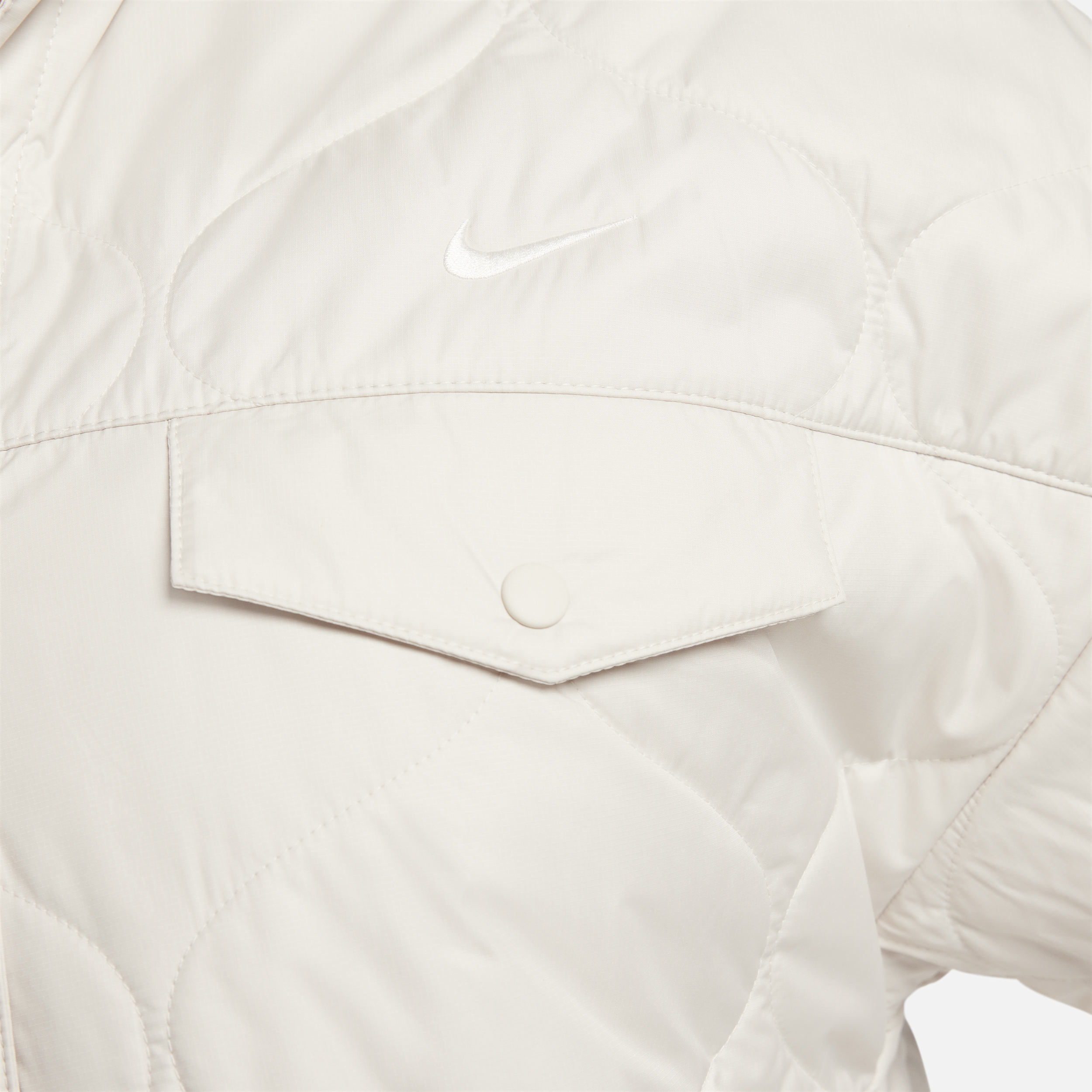 Nike Sportswear Essential doorgestikte trenchcoat voor dames Bruin