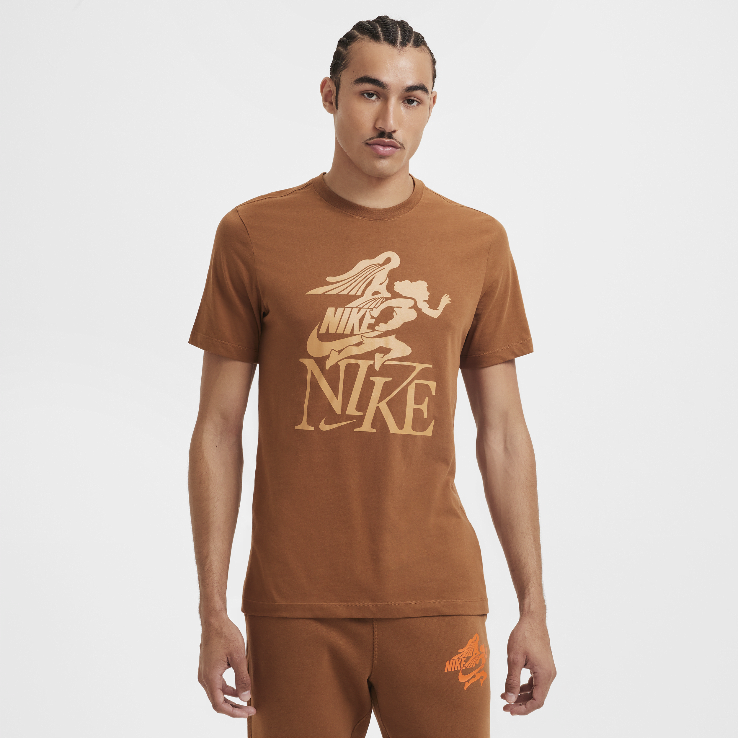 T-shirt Nike Sportswear Club pour Homme - Marron