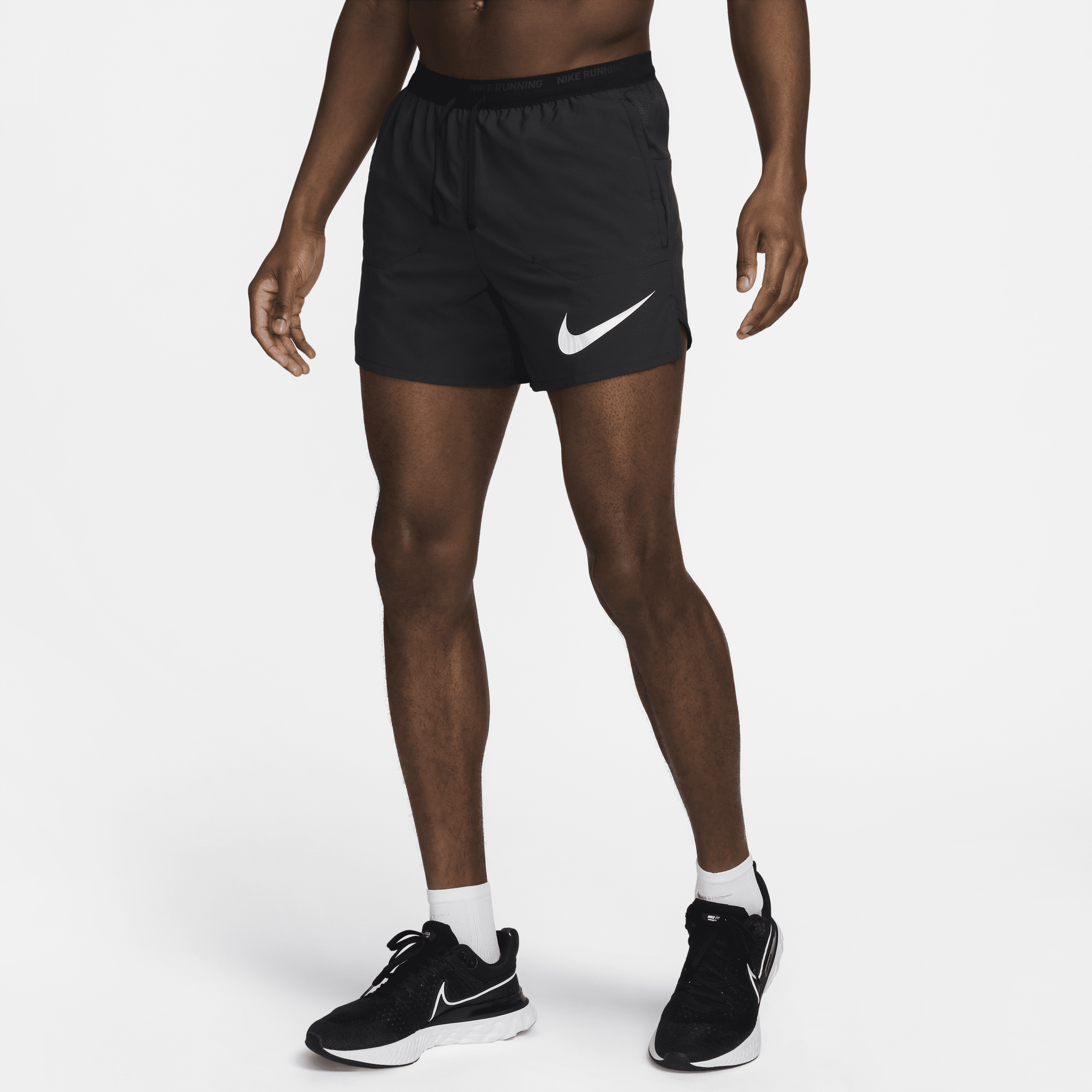 Nike Flex Stride Run Energy hardloopshorts met binnenbroek voor heren (13 cm) - Zwart