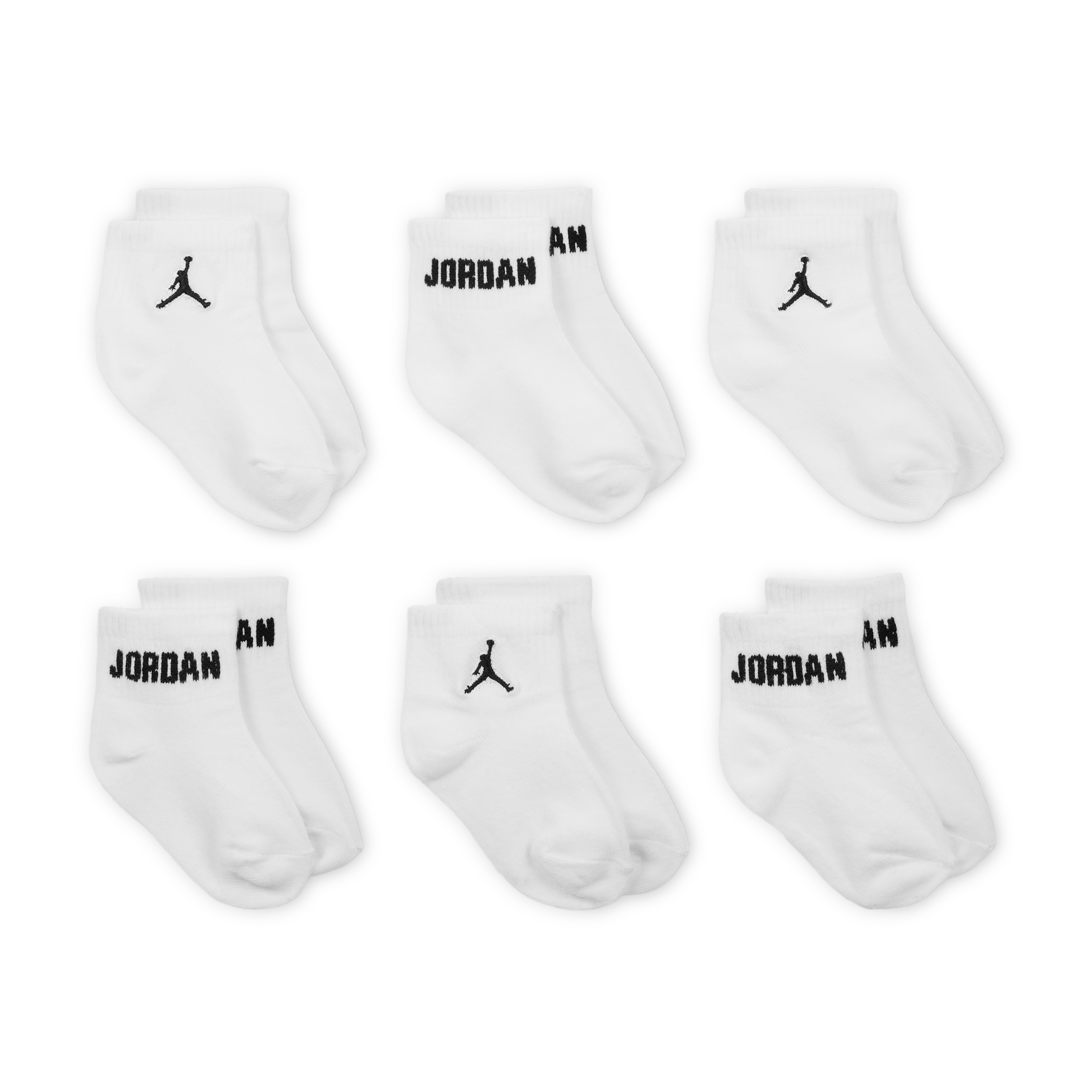 Thumbnail - Jordan Everyday Essentials Knöchelsocken (Babys / Kleinkinder, 6 Paar) - Weiß