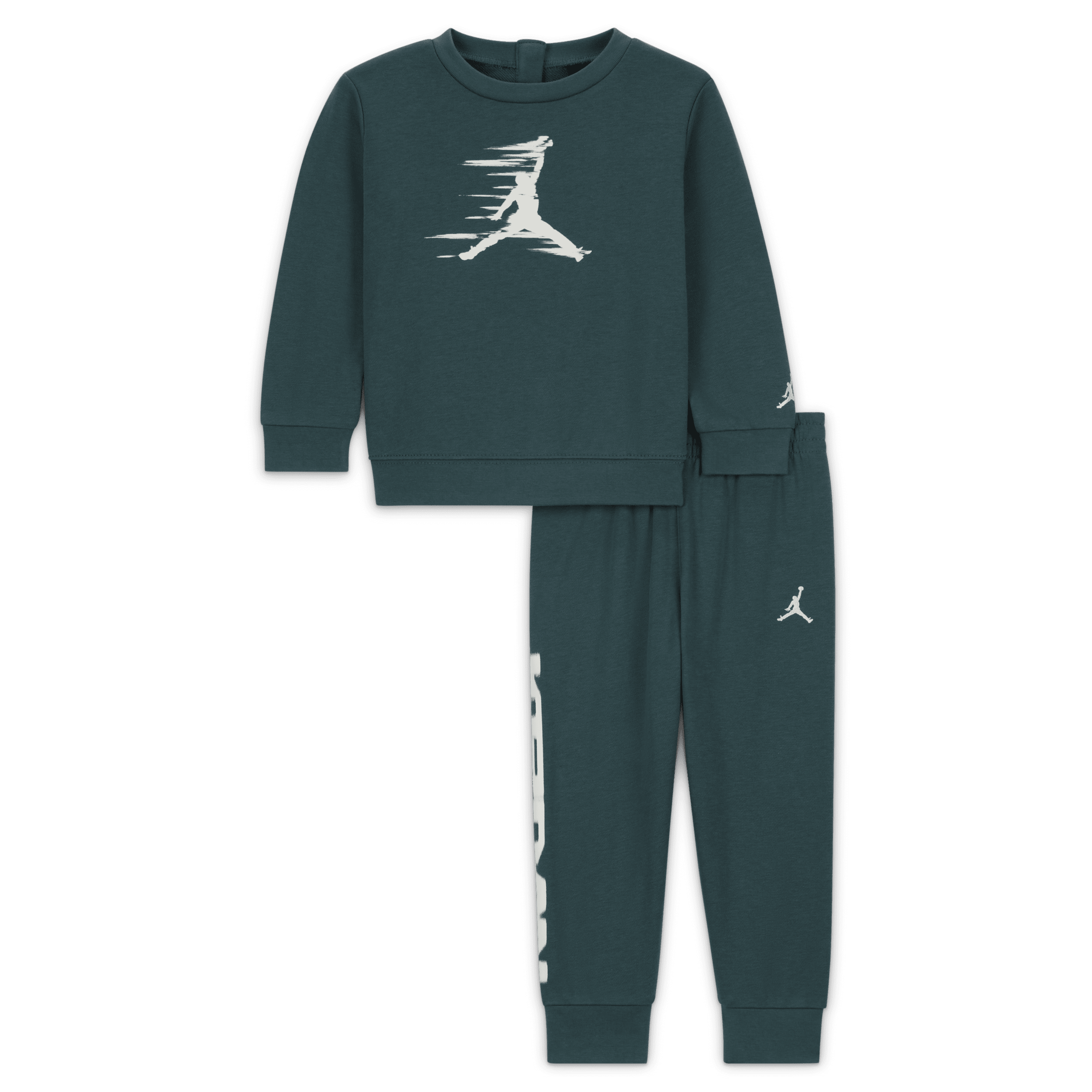 Ensemble deux pièces avec haut en tissu Fleece Jordan MJ Flight MVP pour bébé (12-24 mois) - Vert