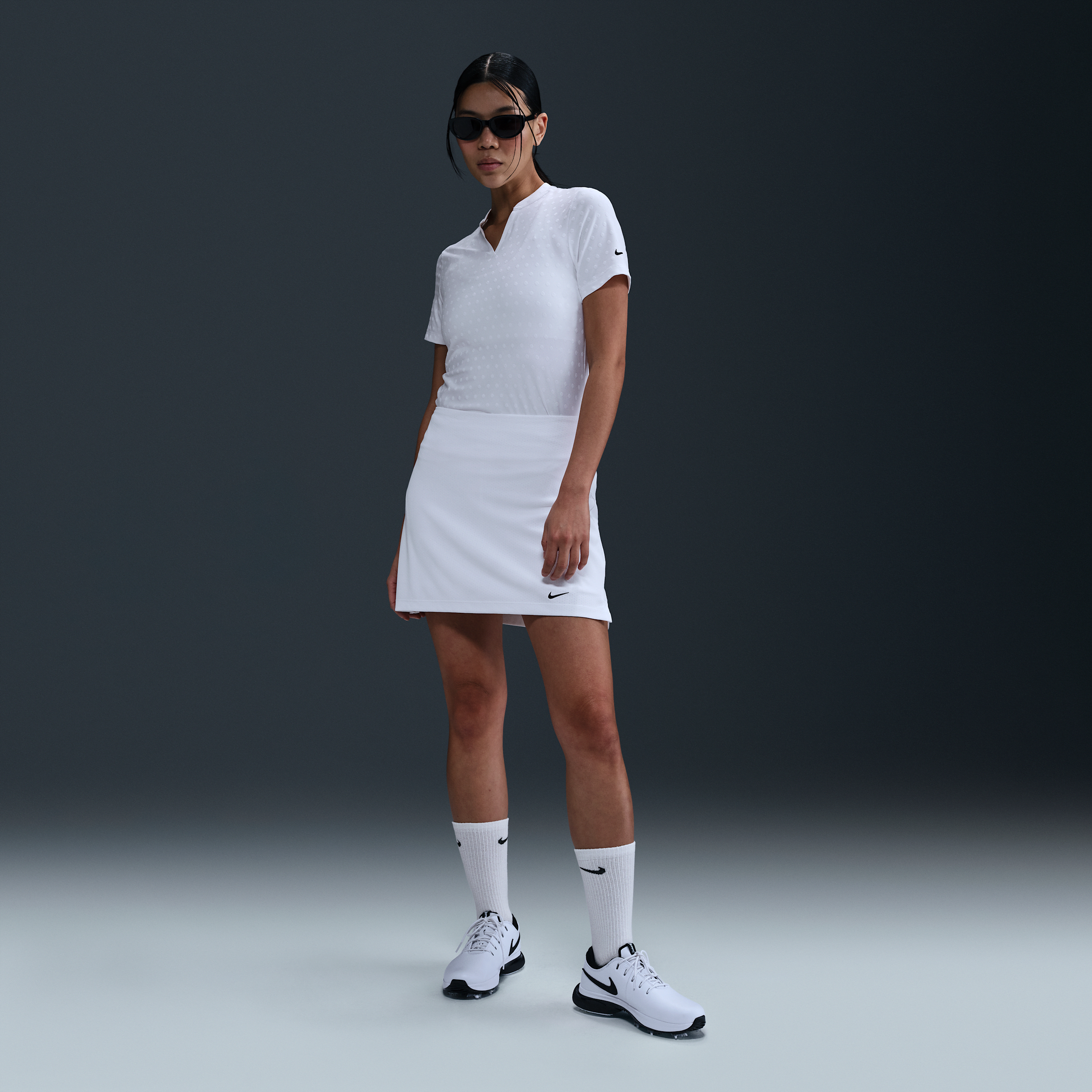 Thumbnail - Nike Tour Dri-FIT ADV-Golfrock für Damen - Weiß