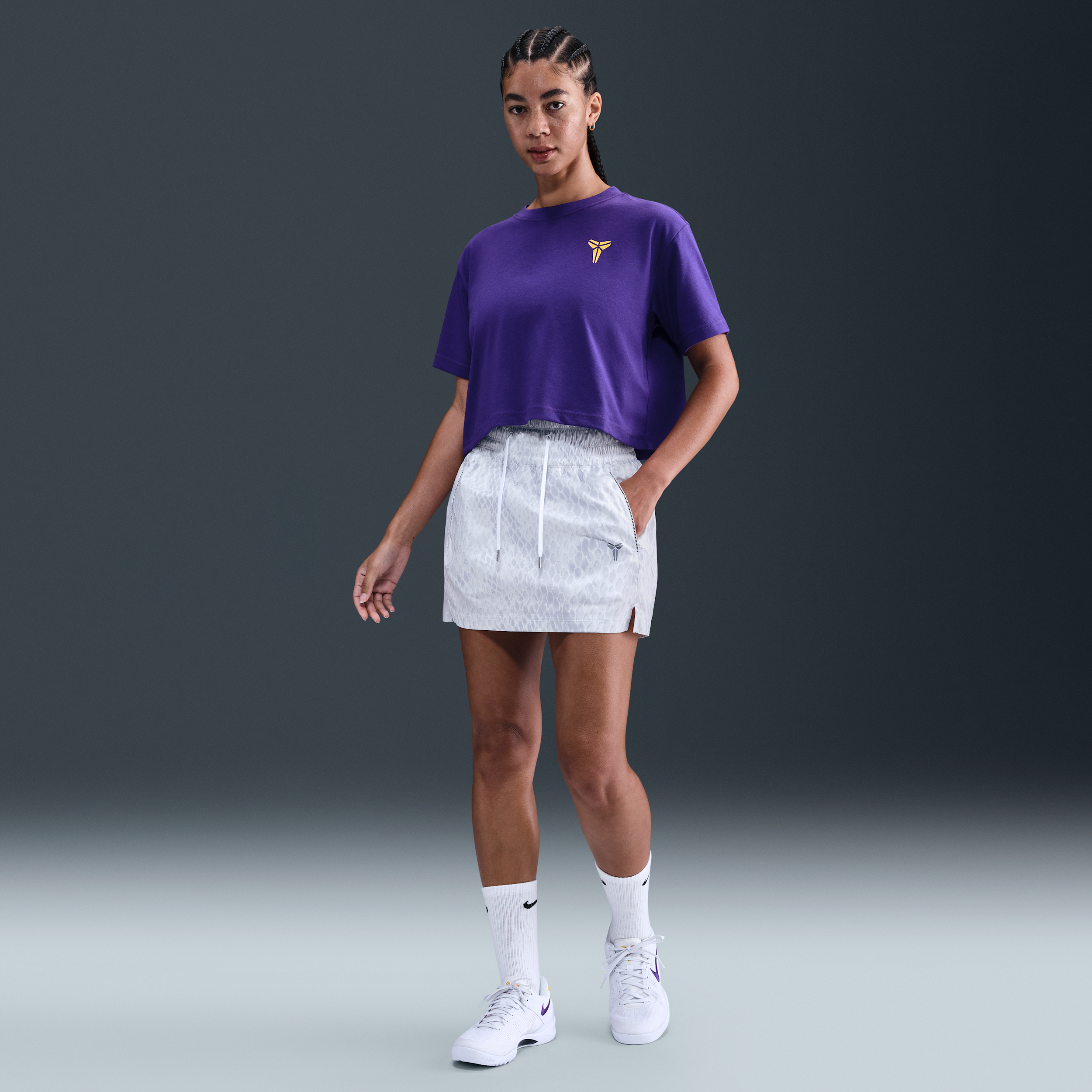 Nike Kobe Womens Woven Skirt - White - Polyester