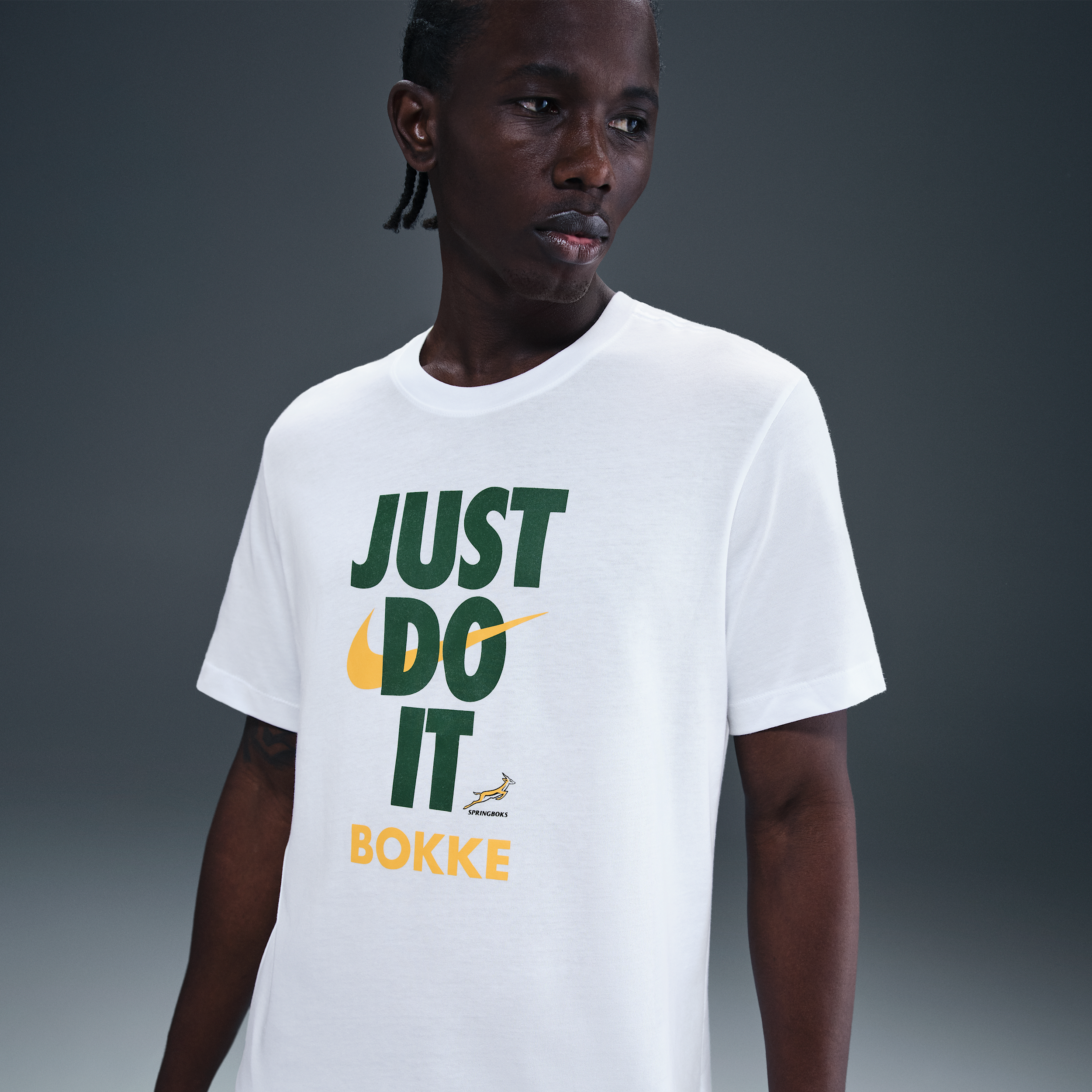 Nike Springboks Rugby T-shirt voor heren Wit