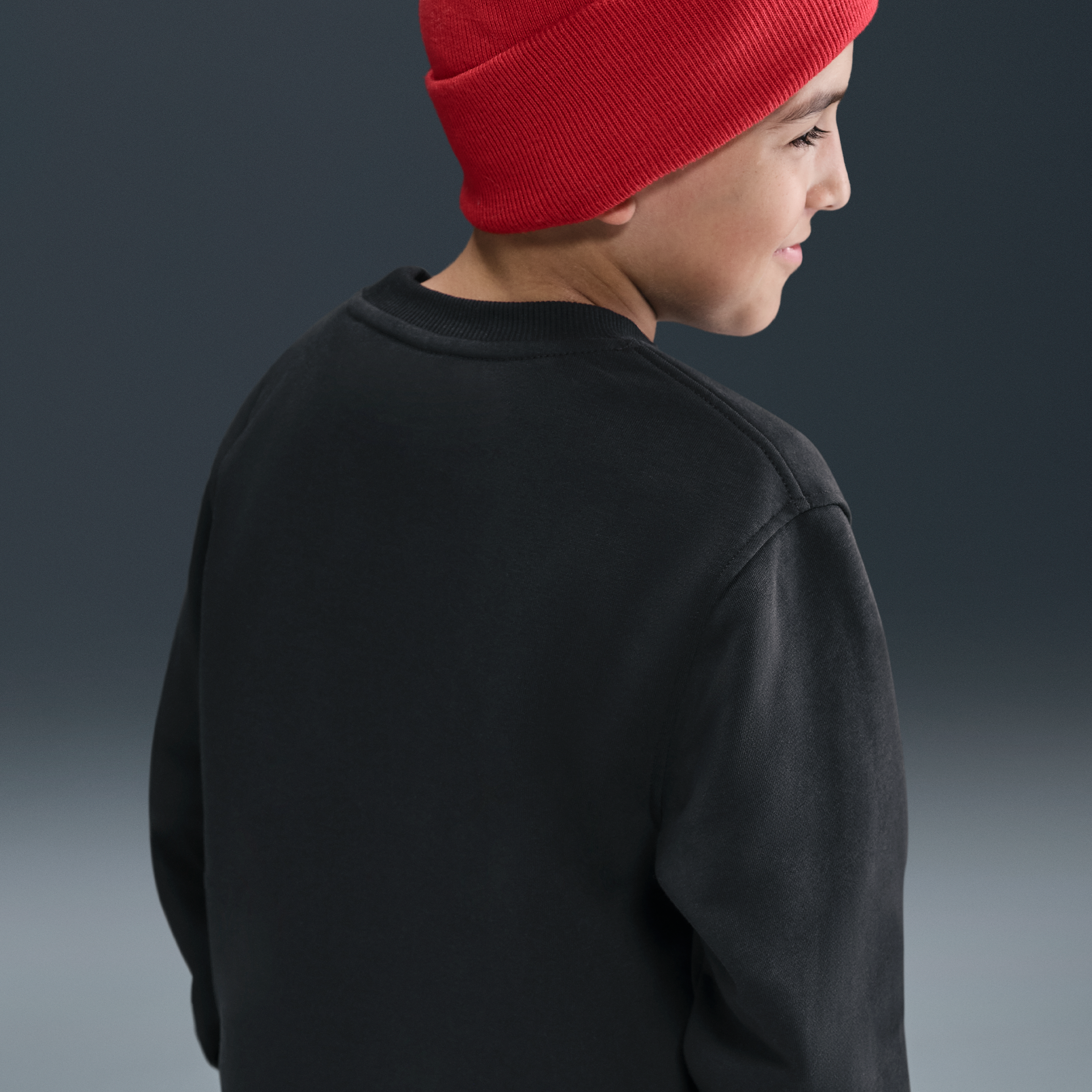 Thumbnail - Nike Club Fleece Sweatshirt für ältere Kinder - Schwarz