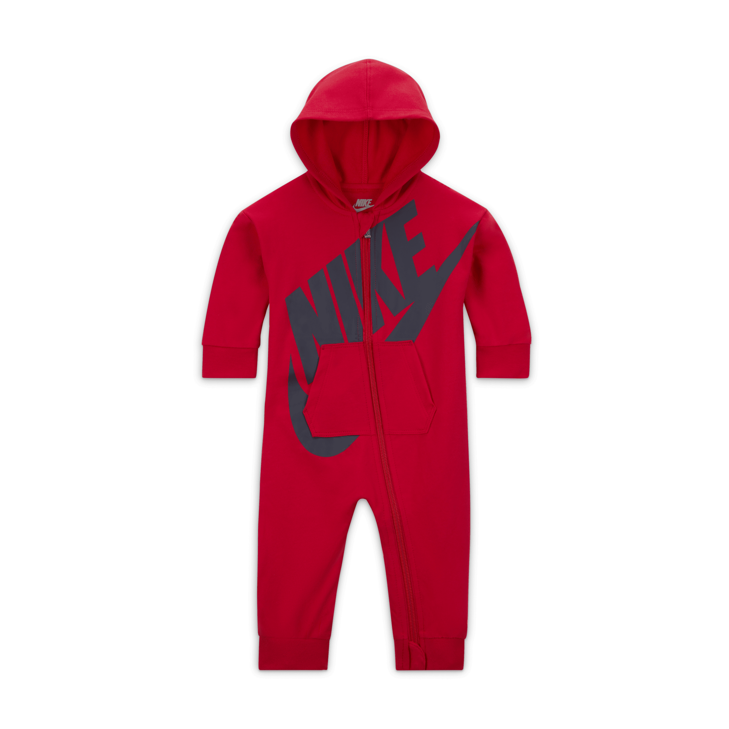 Nike coverall met rits voor baby's (0-12 maanden) - Rood