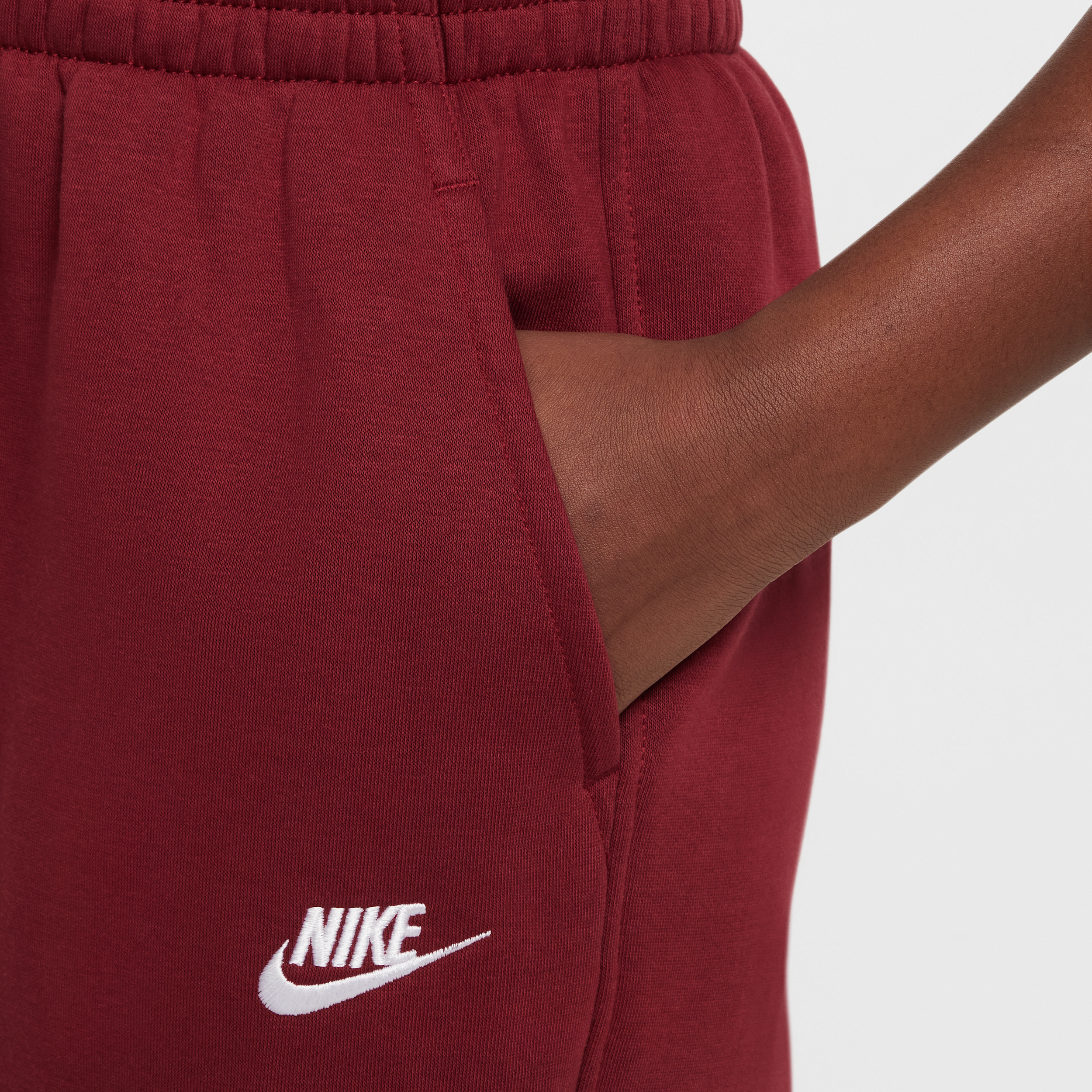 Pantalon ample Nike Sportswear Club Fleece pour ado - Rouge