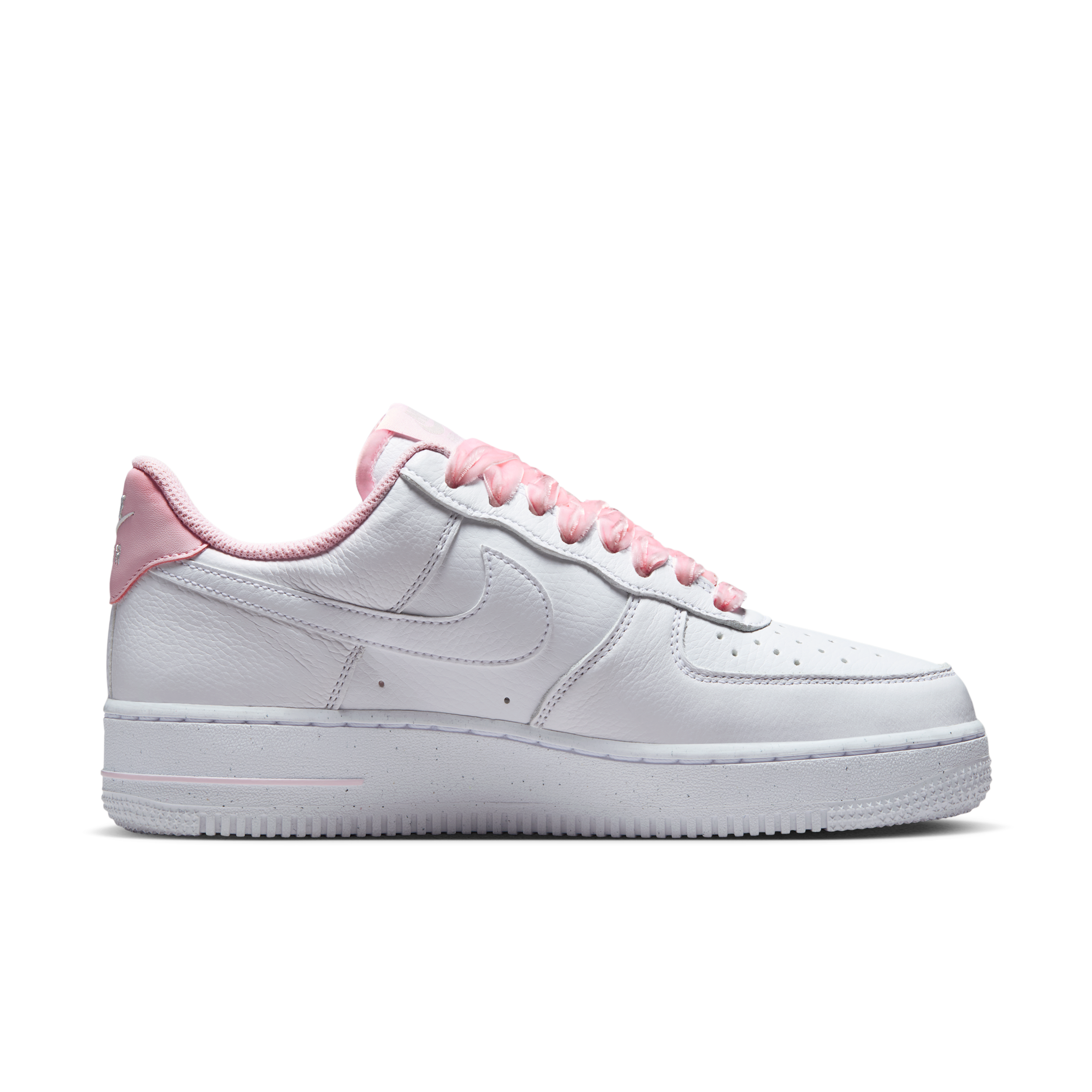 Nike Wmns Air Force 1 Low 'Pink Velvet Laces' | White | Women's Size 8.5 - HV4403-601