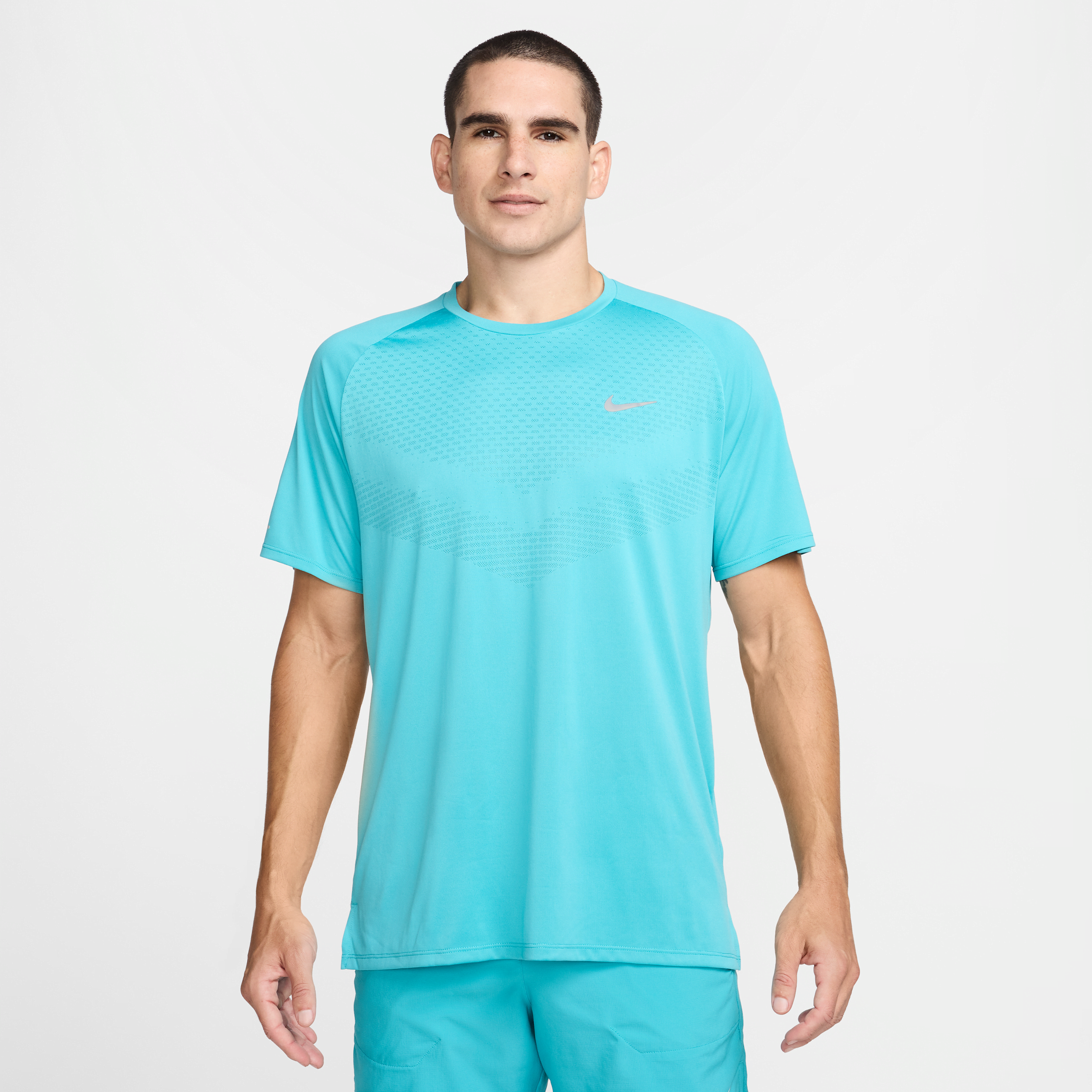 Thumbnail - Nike Stride Dri-FIT ADV Kurzarm-Laufoberteil (Herren) - Grün