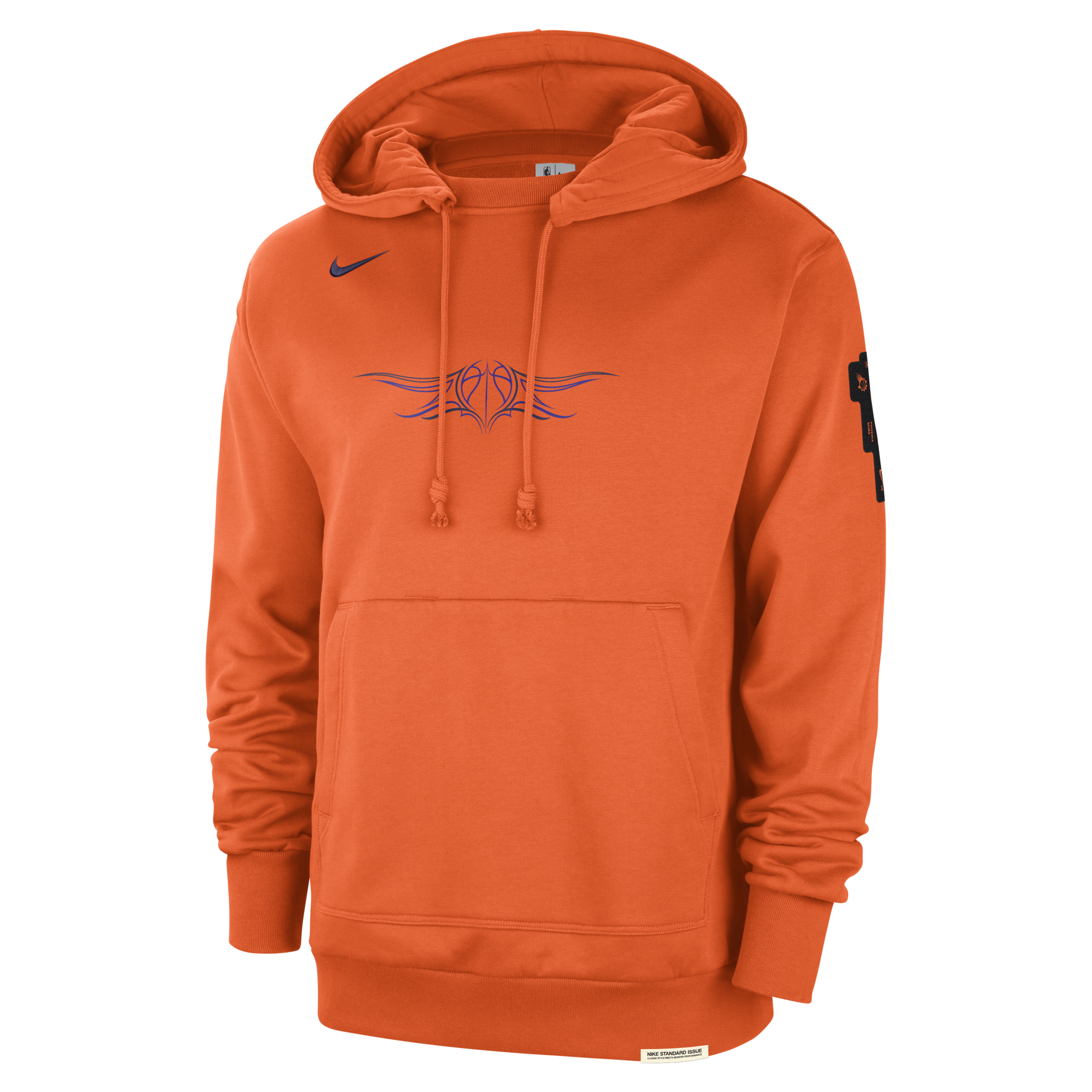 Nike Phoenix Suns Standard Issue 2023 24 City Edition NBA Courtside hoodie voor heren Oranje