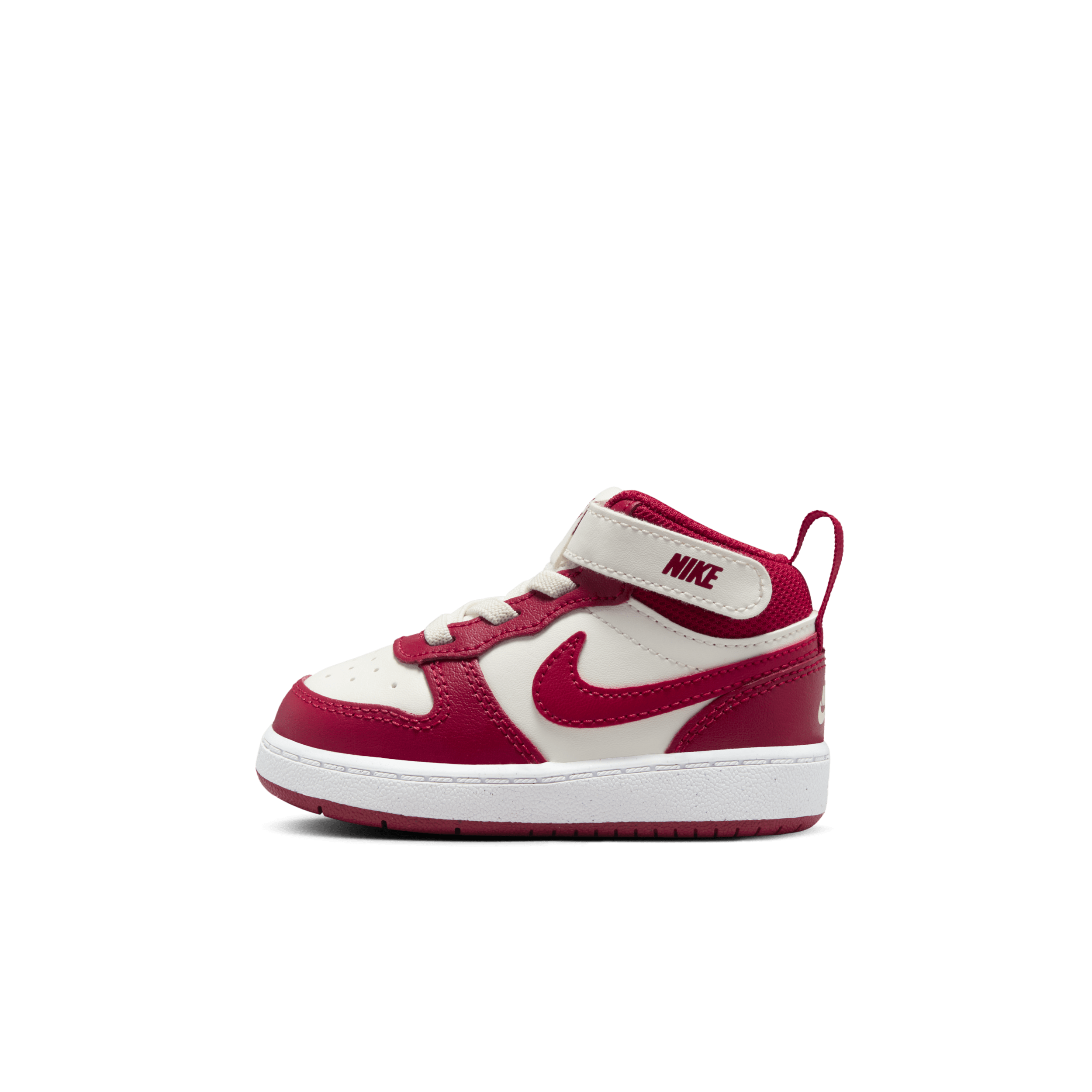 Chaussure Nike Court Borough Mid 2 pour bébé et tout-petit - Blanc